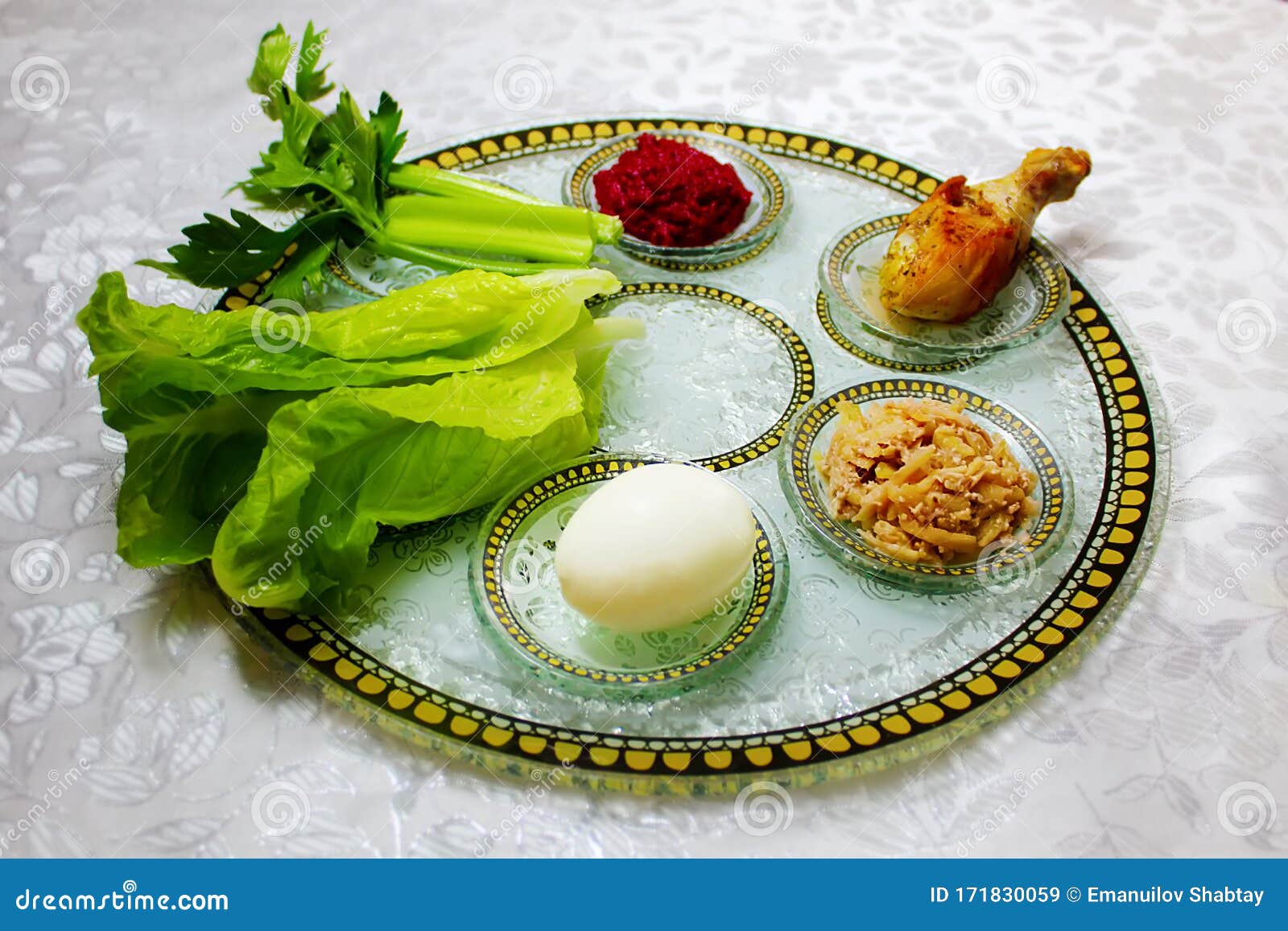I Cibi Della Pasqua Ebraica E Il Loro Significato Alimenti Simbolici Per La Pasqua Ebraica Di Pesach Passover Seder Plate