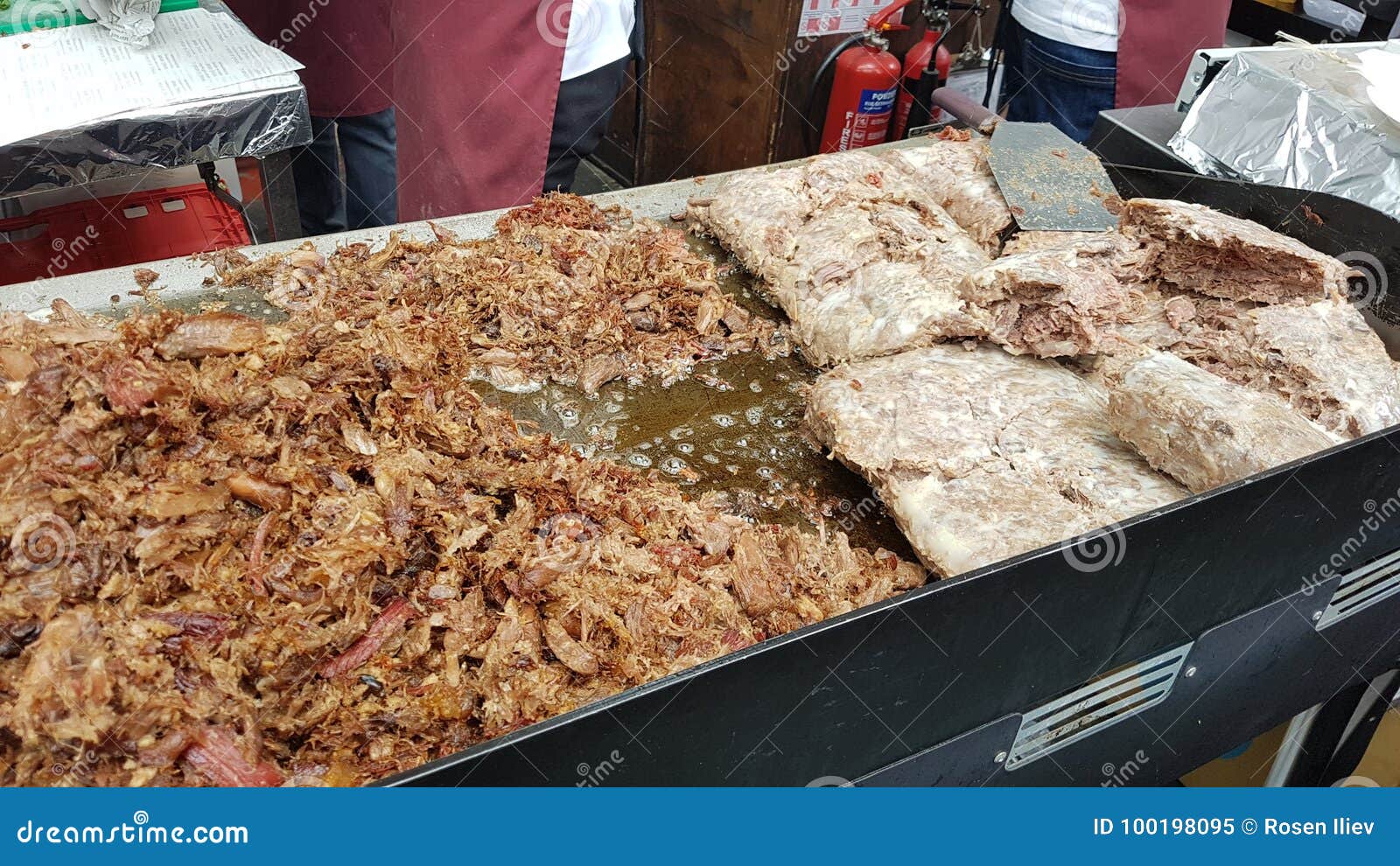 Alimento asiático em Londres. Mercado da geleia dos frotters