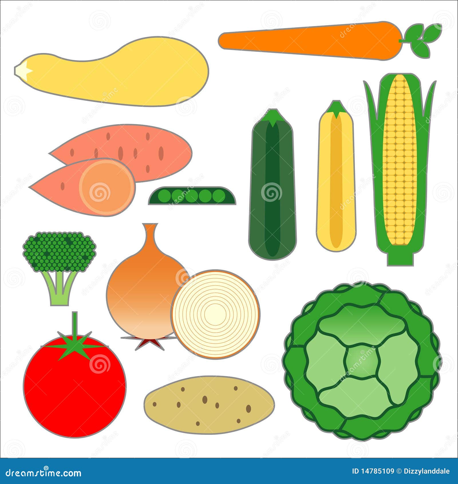 Alimentos vegetales de la pirámide de alimento. Representatons gráficos de los alimentos vegetales principales en la nueva pirámide de alimento