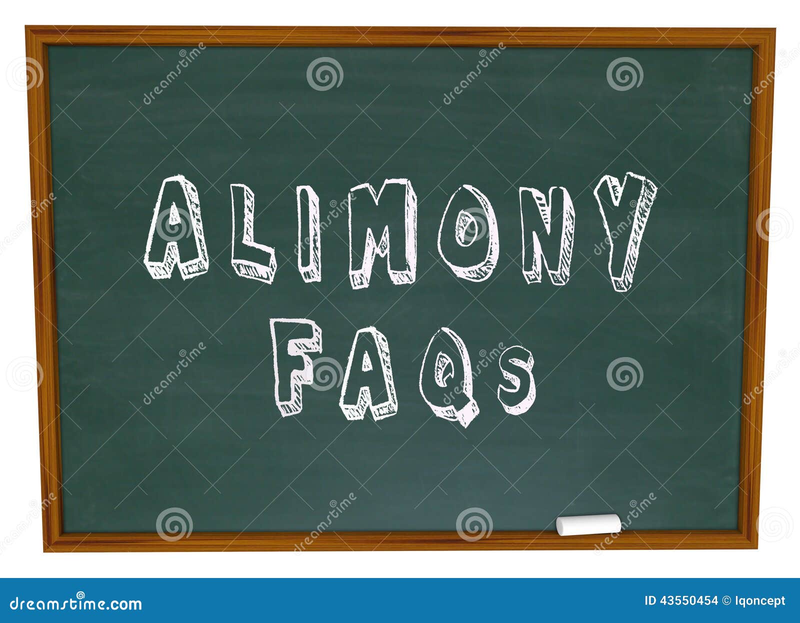 alimony faqs frequently asked legal questions chalkboard