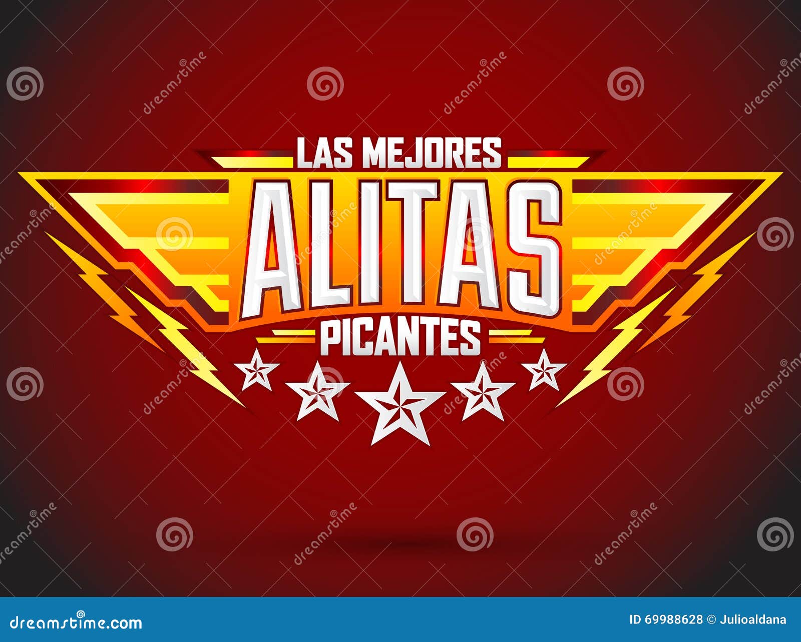 alitas picantes las mejores - the best hot chicken wings spanish text