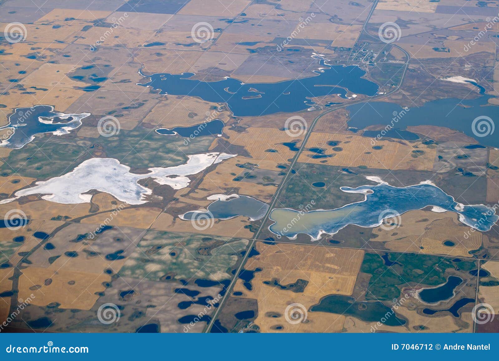 Alkali Lake stock photo. Image of flat, agriculture, polluted 7046712
