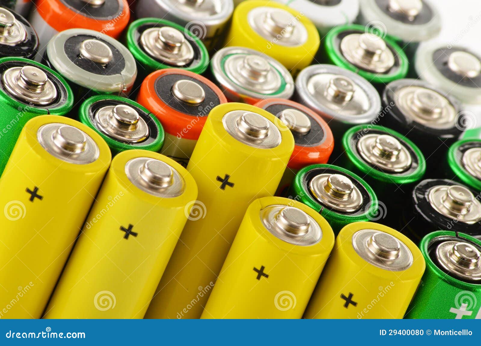 Alkaline Batteries. Chemical Waste Stock Photo Image of group, accu