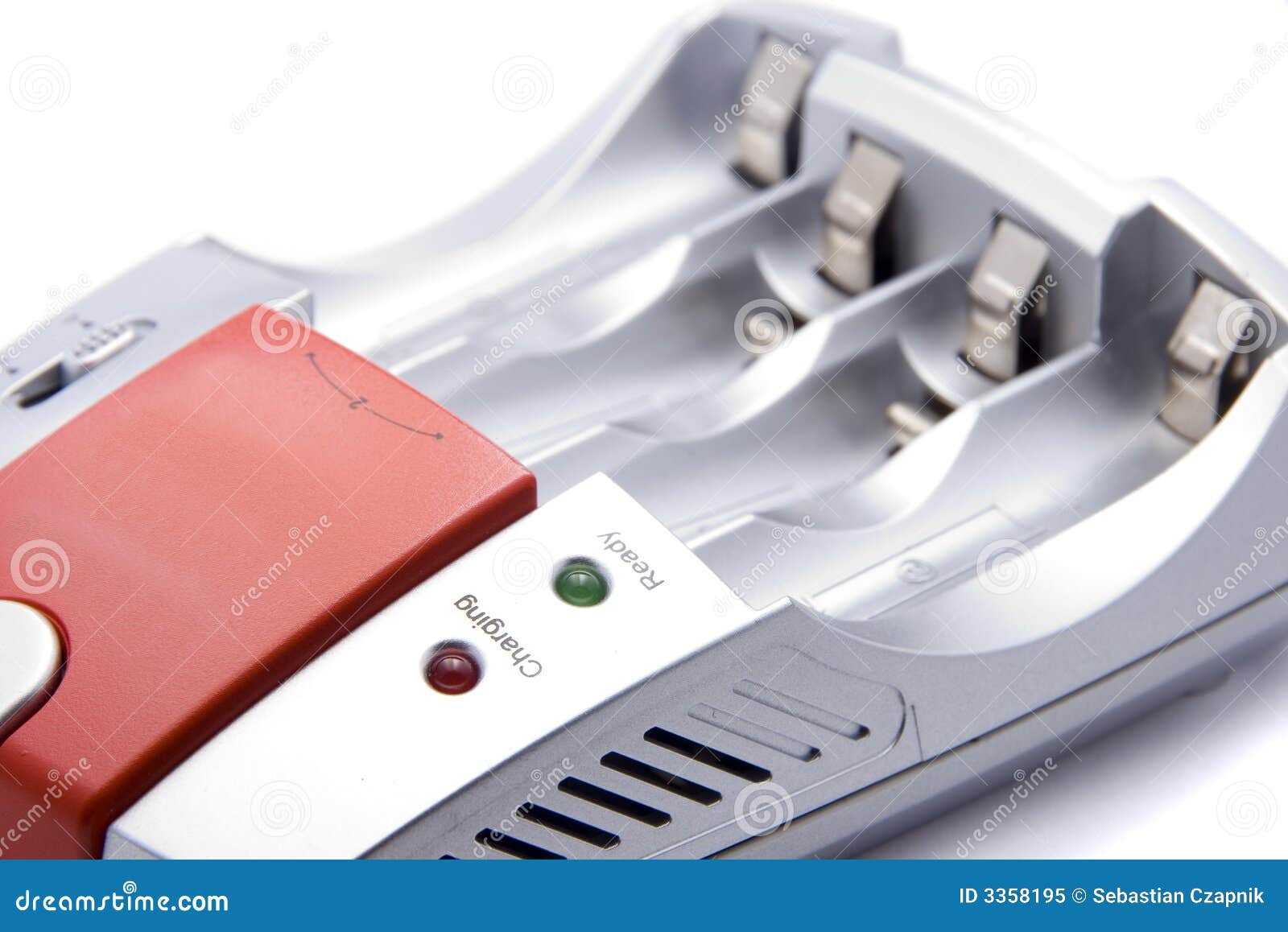 Alkaline battery charger stock image. Image of white, electronic 3358195