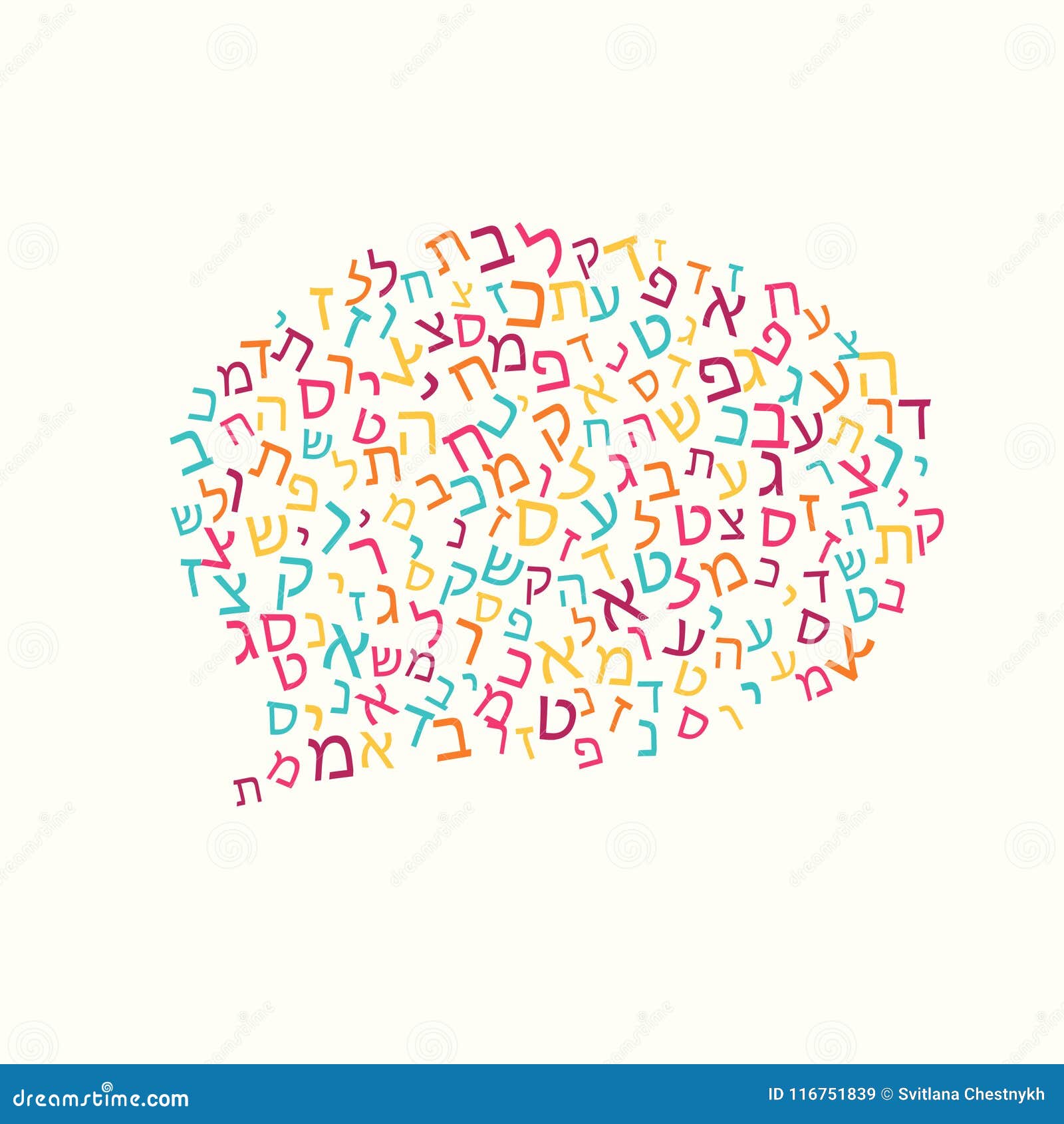 all letters of hebrew alphabet jewish abc pattern speech bubble illustration stock vector illustration of greeting lettering 116751839