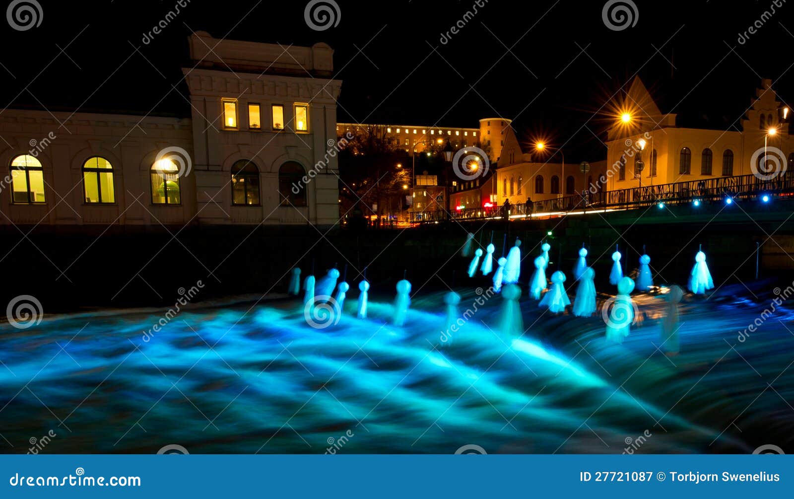All lights on Uppsala II stock image. Image of blue, waterfall 27721087