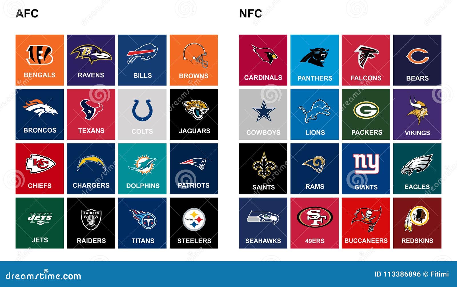 NFL teams editorial photo. Illustration 