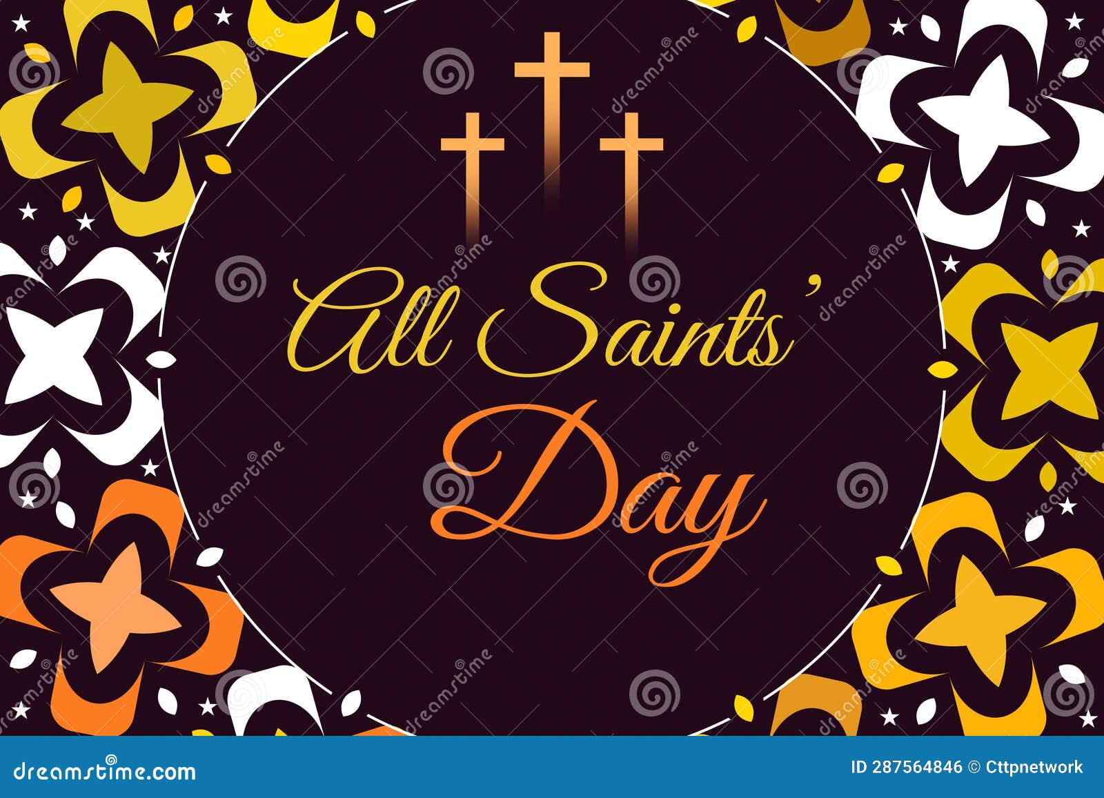 all saints' day is observed to honor the saints of all churches, religious event concept background