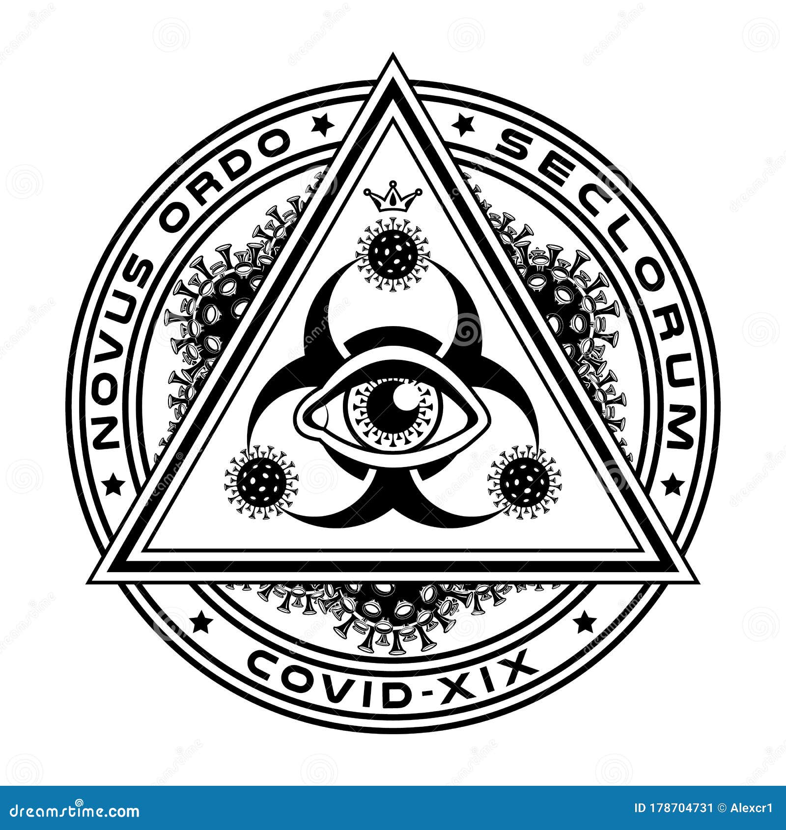 The All-seeing Eye, Biohazard Symbol, the Pyramid is Covered with Particles of Coronavirus. Stock Vector - Illustration of geometry, evolution: 178704731 The All-seeing Eye, Biohazard Symbol, the Pyramid is Covered with Particles of Coronavirus. Stock Vector - Illustration of geometry, evolution: 178704731
