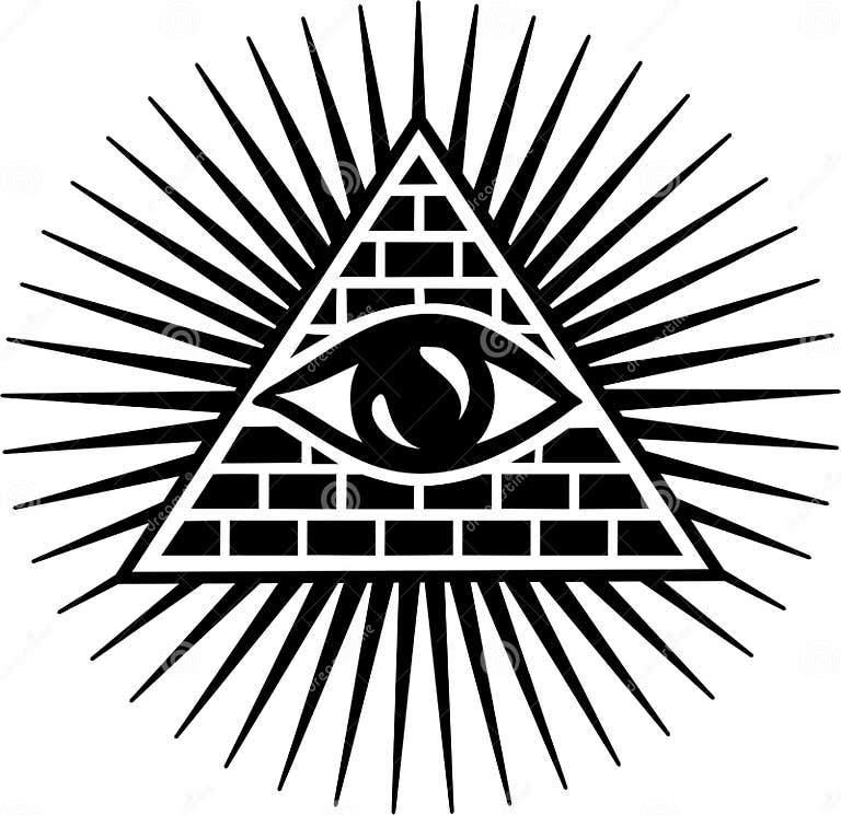 All Seeing Eye - Eye of Providence Stock Vector - Illustration of ...