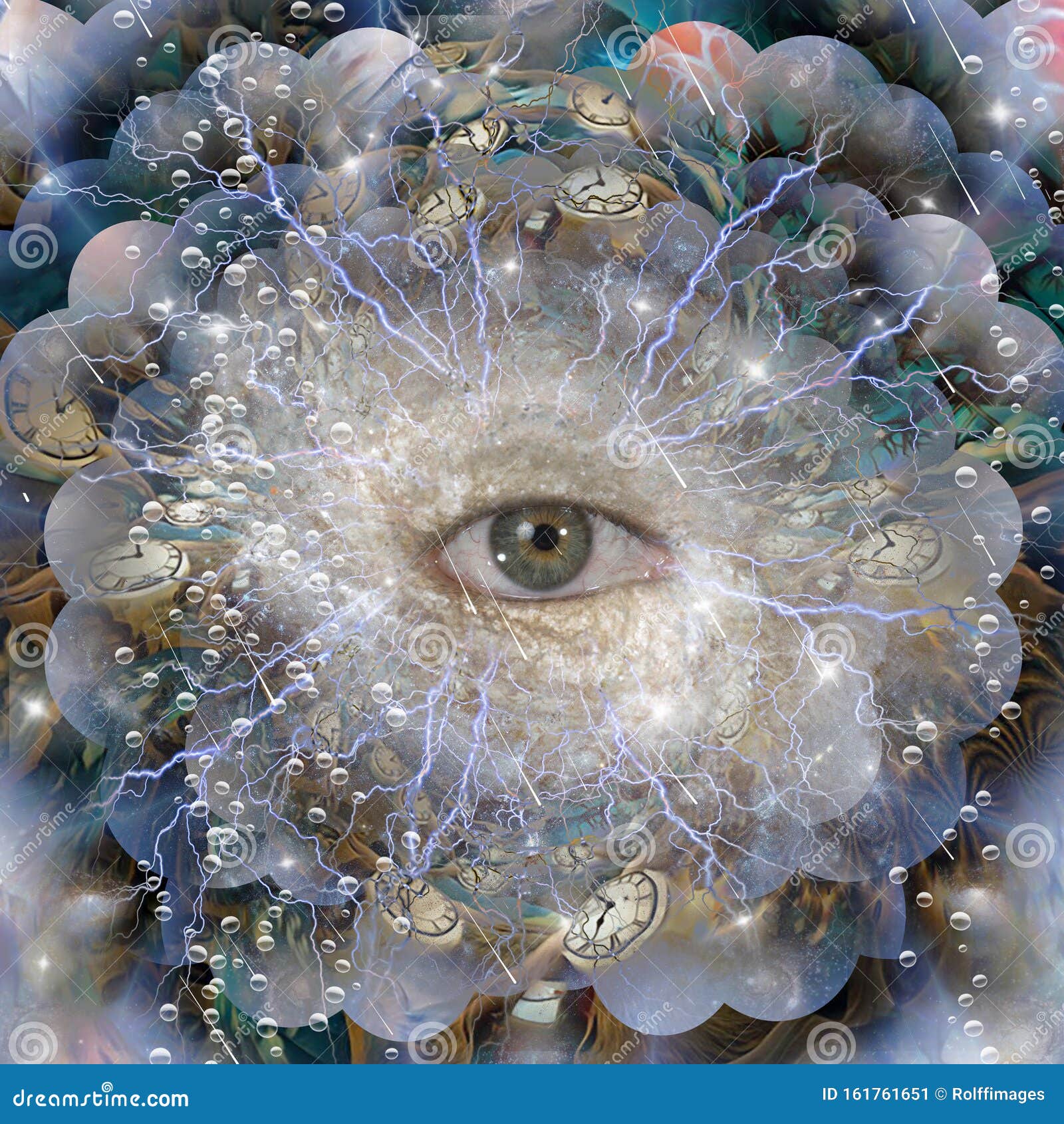 All seeing eye stock illustration. Illustration of cosmos 161761651