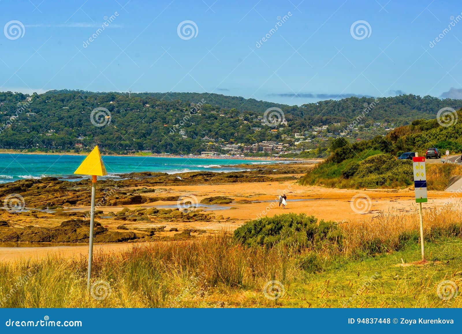 All Shades of Blue of the Pacific Ocean. Editorial Stock Photo Image