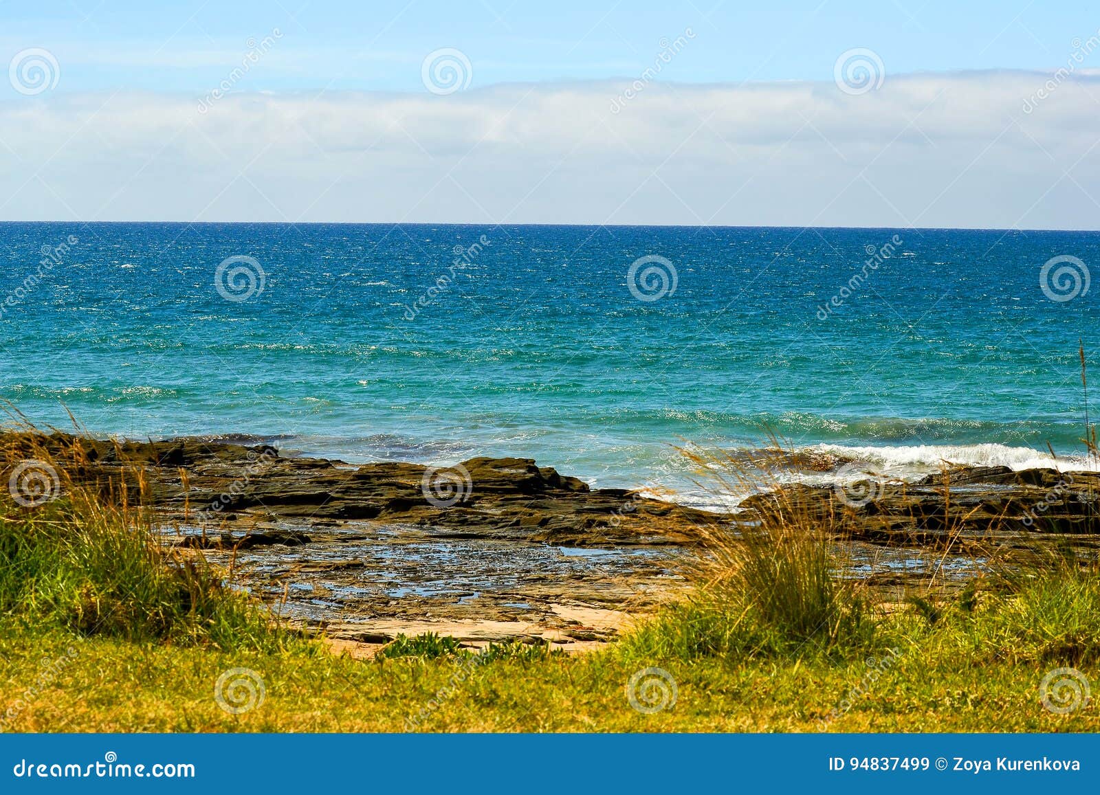 All Shades of Blue of the Pacific Ocean. Stock Image Image of highway