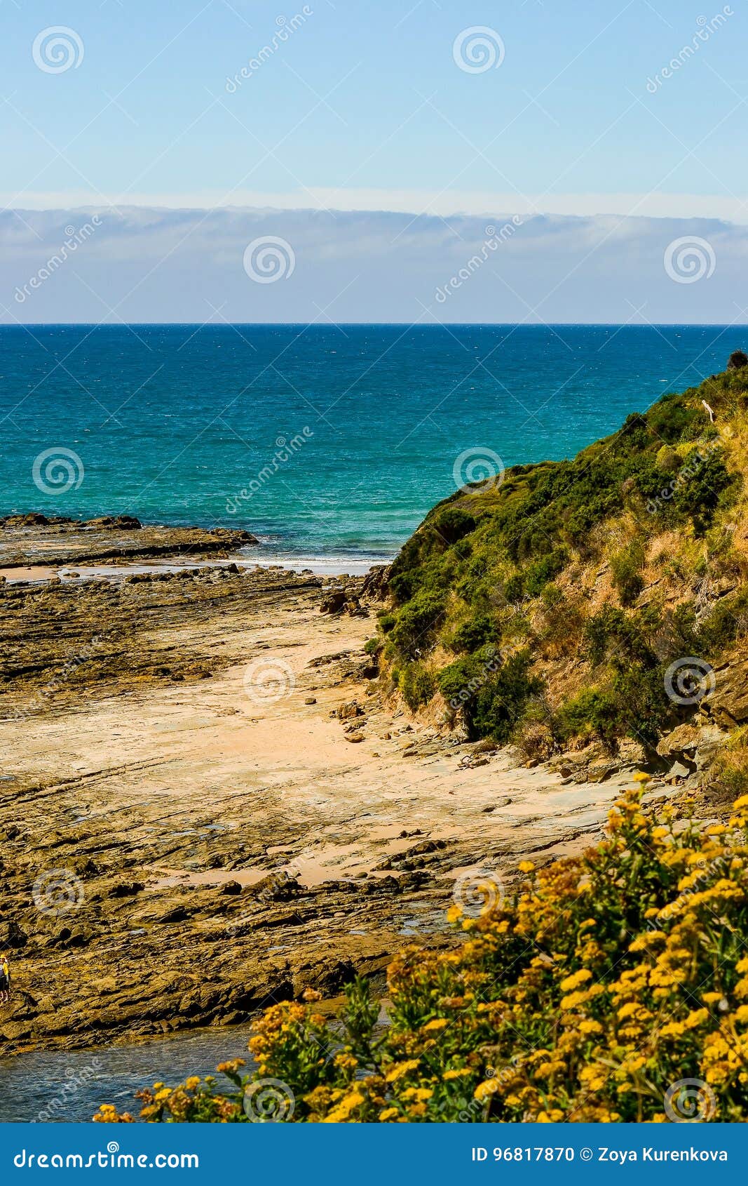 All Shades of Blue of the Pacific Ocean. Stock Photo Image of travel