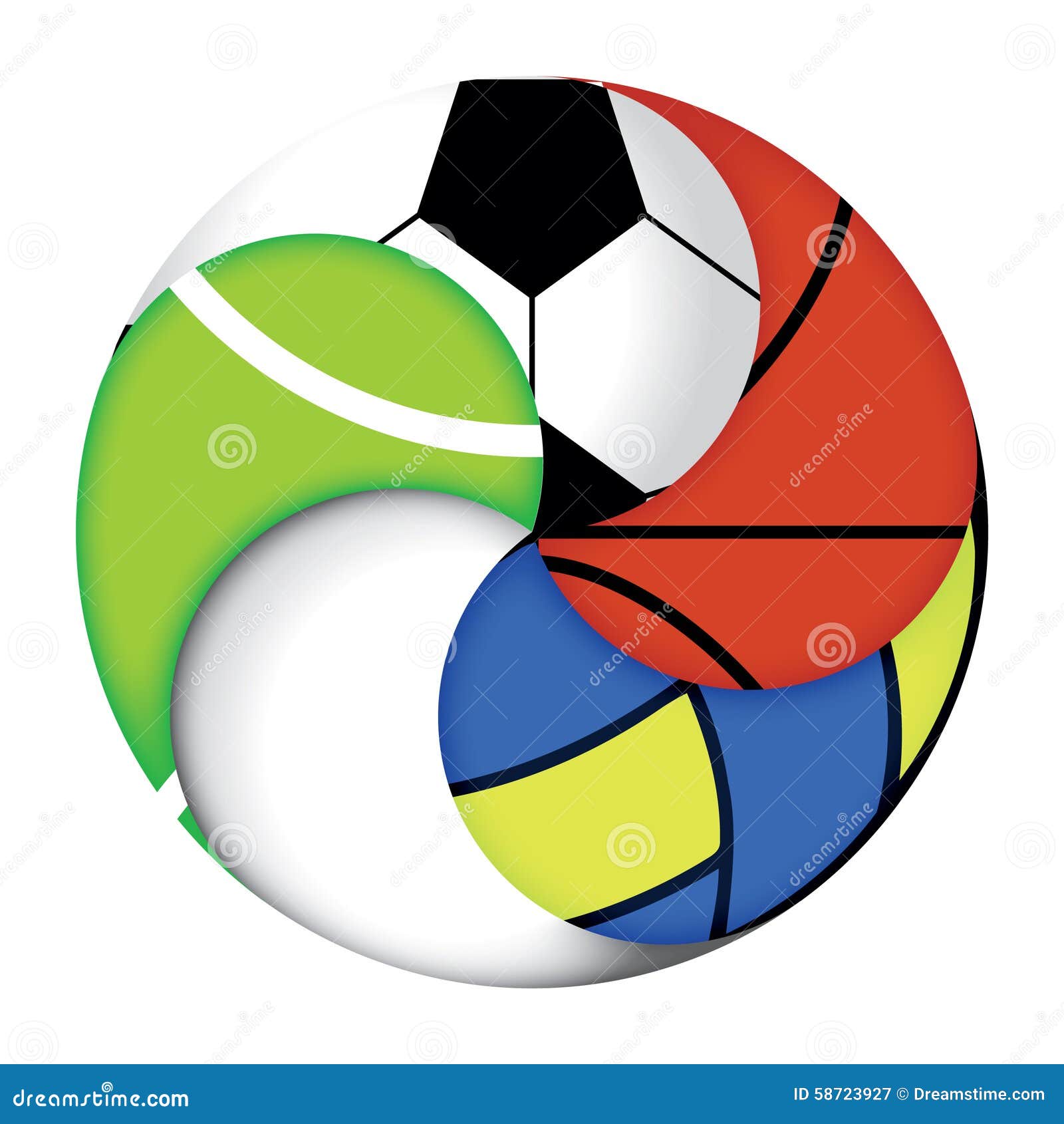 All Sports Ball Stock Vector Illustration Of Representing