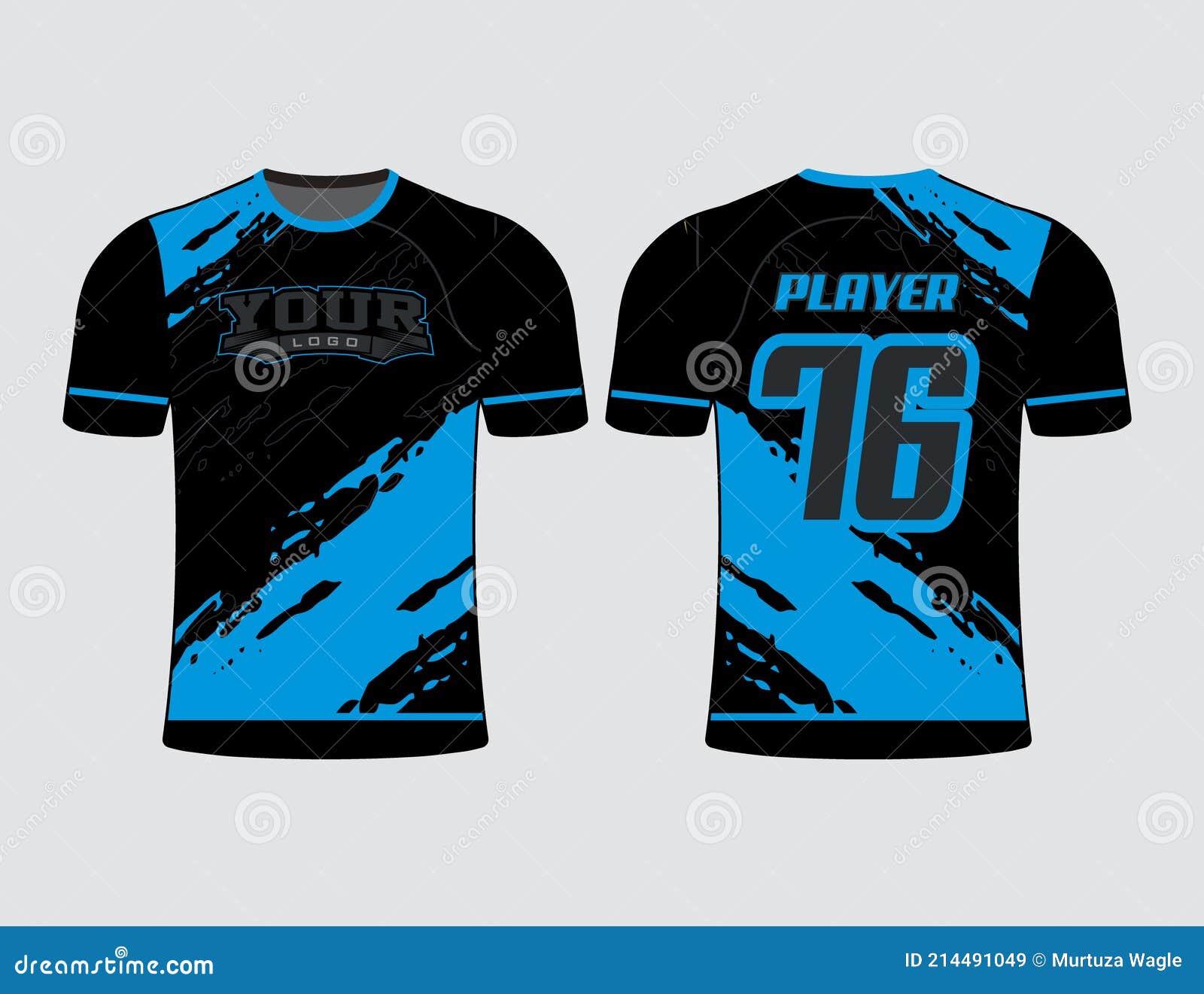 All Sports Player Jersey Design with Elegant Edgy and Wild Look Stock ...