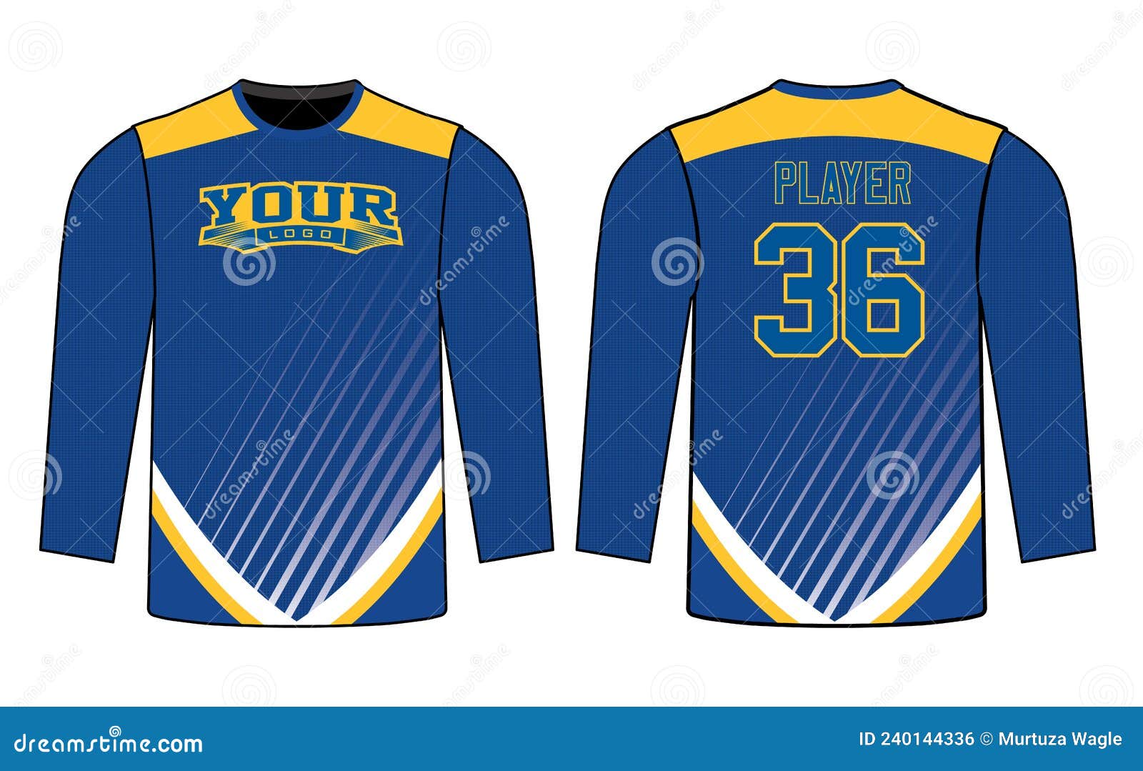 All Sports Team Jersey Design with an Elegant Edgy and Wild Look Stock ...