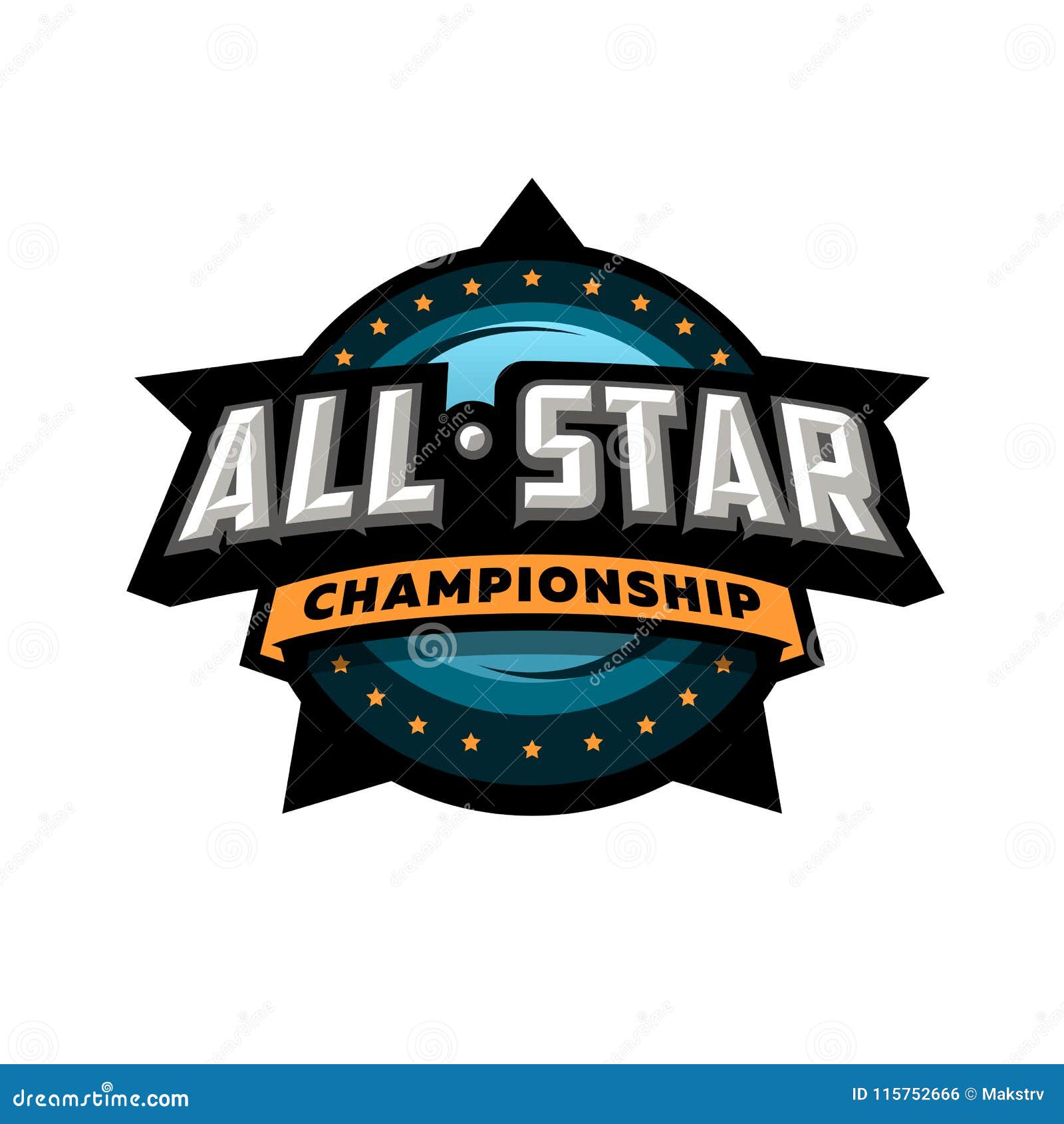 all star sports, template logo .