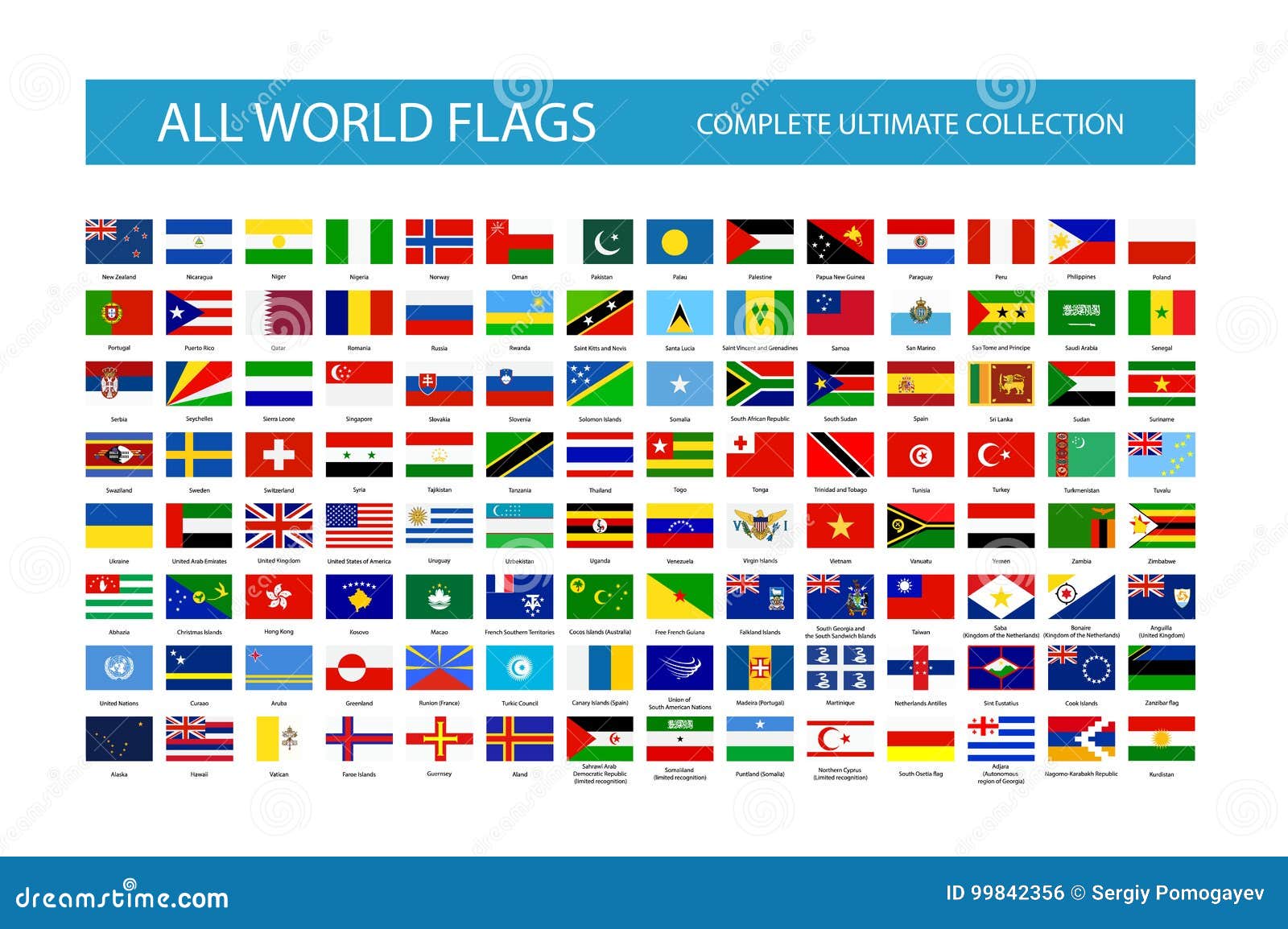 All Vector World Country Flags Part 2 Stock Vector Illustration Of