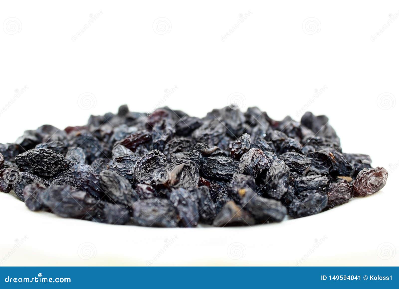 All in White Dark Blue Dried Grapes Stock Image - Image of isolated ...