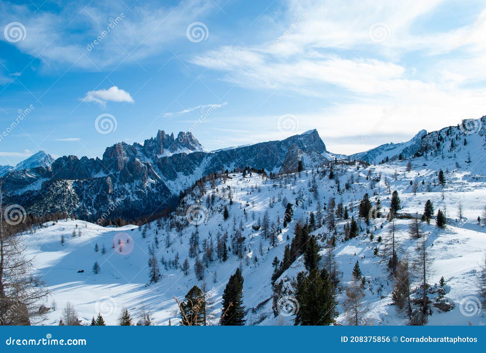the magnificent alps with the averau group in cortina d`ampezzo