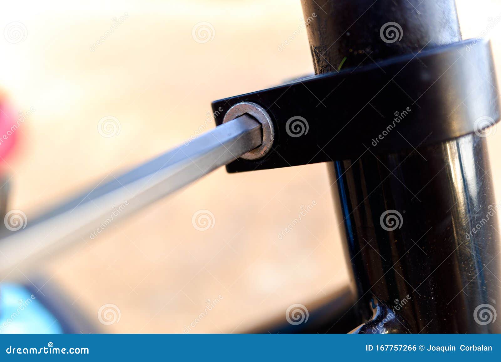 Allen Nut from the Seat of a Bicycle Stock Photo Image of metallic, screws 167757266