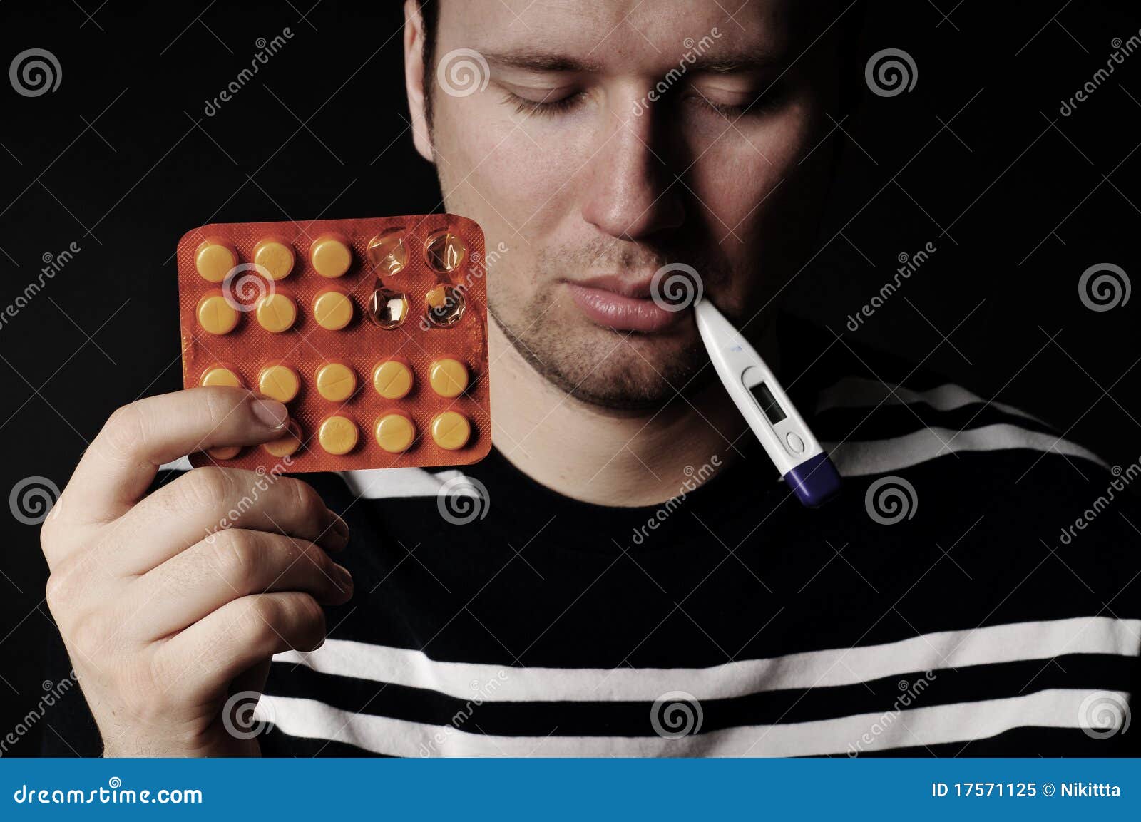 Allergies cold flu stock image. Image of hand, kleenex 17571125