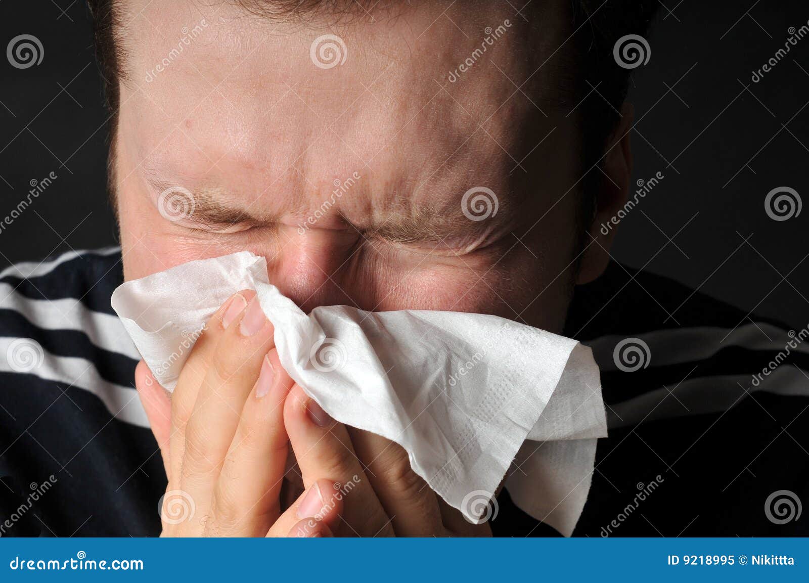 Allergies cold flu stock image. Image of kleenex, isolated 9218995