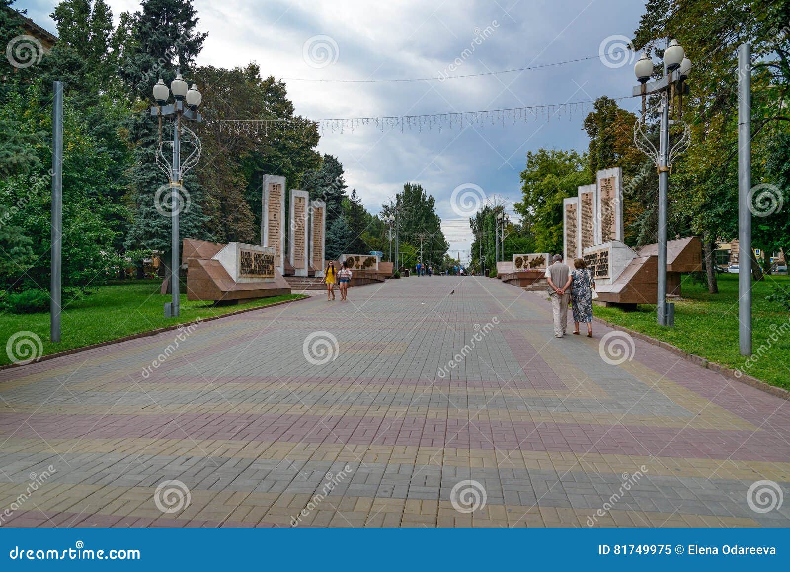 Alley of Heroes in Volgograd Editorial Image Image of memorial, union
