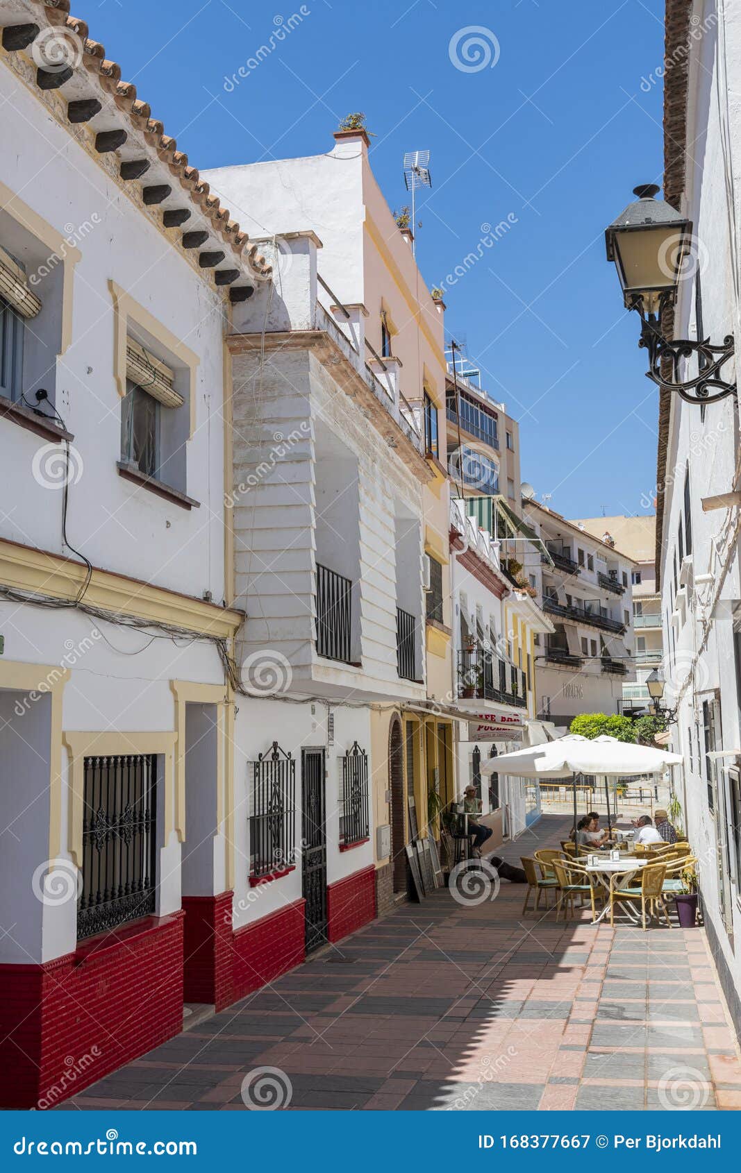 Alley with Residential Buildings and Bar Fuengirola Spain Editorial  Photography - Image of town, spanish: 168377667