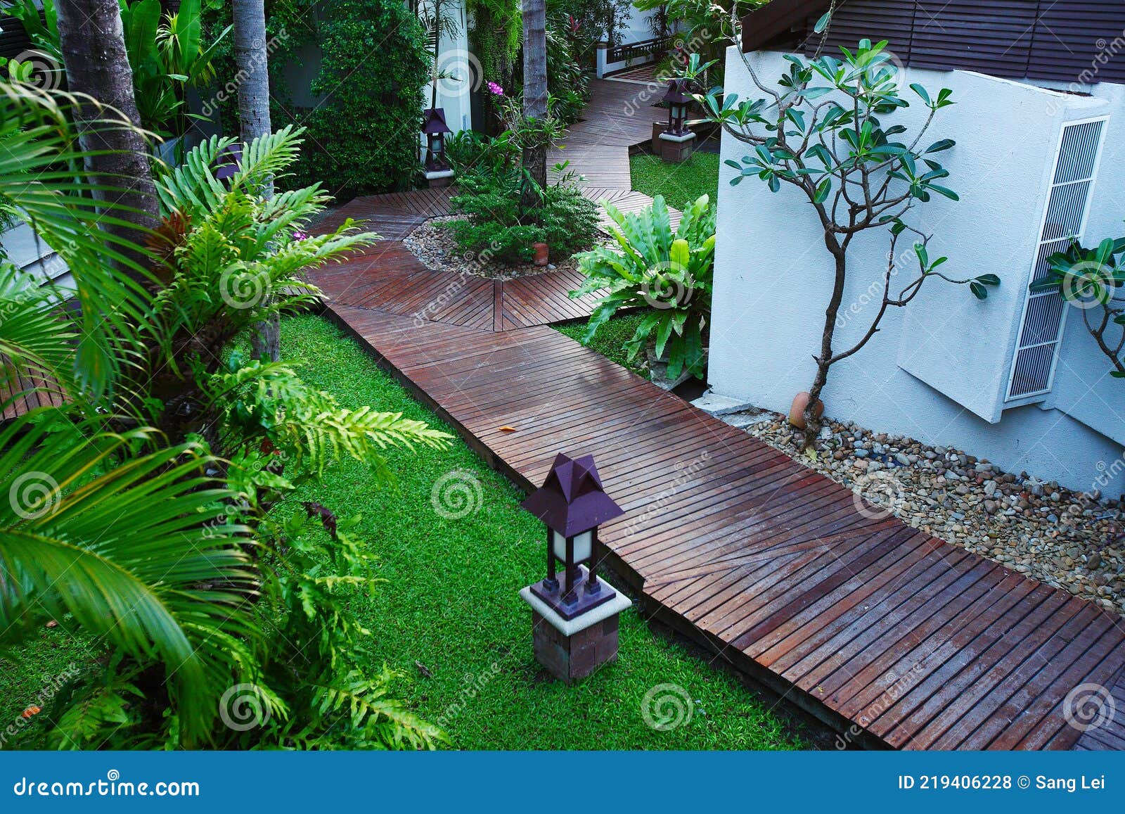 alley in resort near the chaweng beach,koh samui