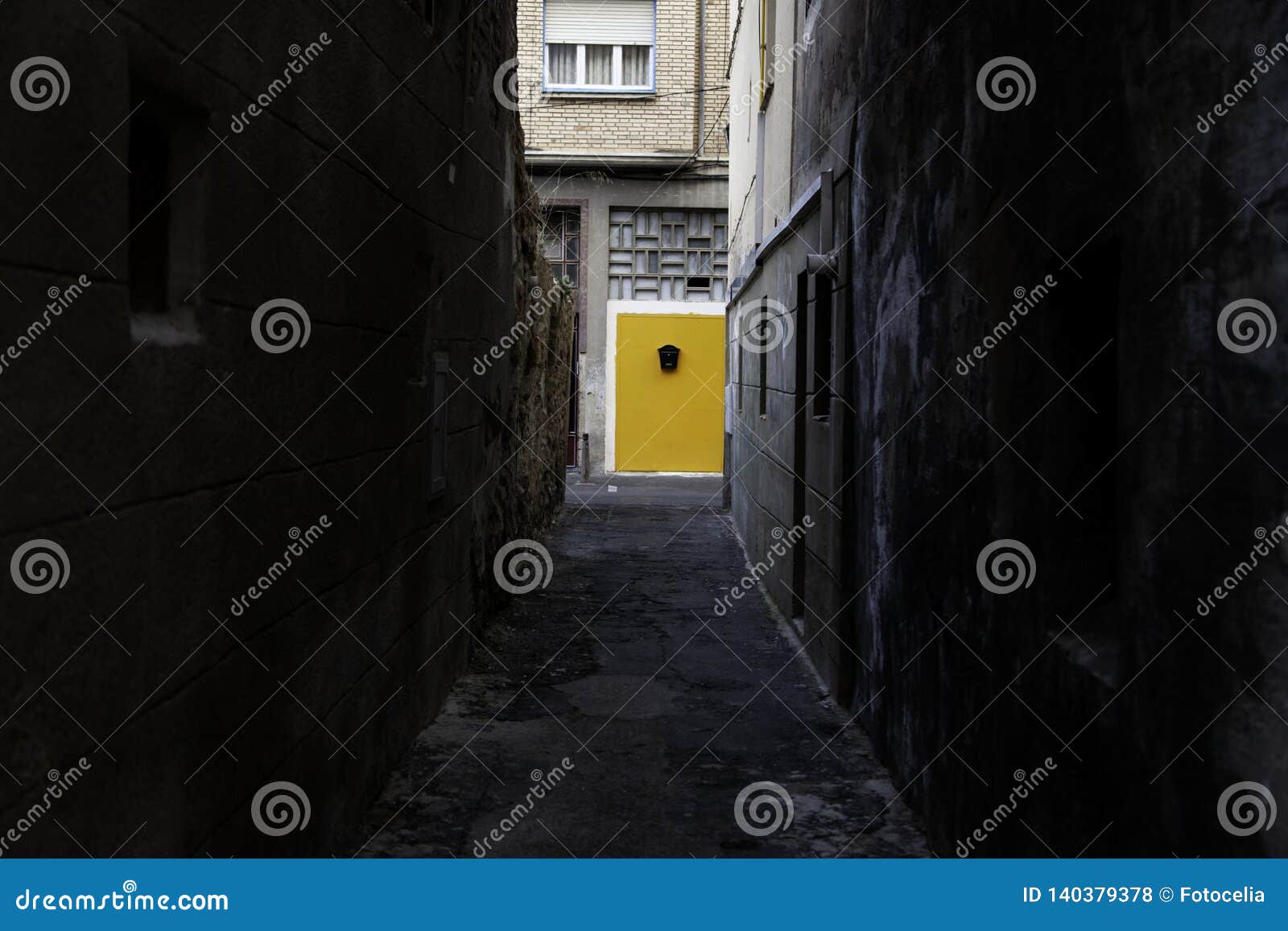 Alley In Town Stock Photo Image Of Back City Night