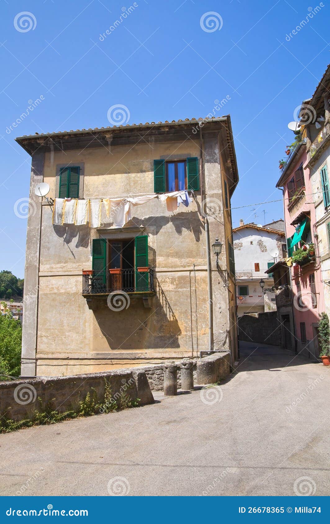 alleyway. soriano nel cimino. lazio. italy.