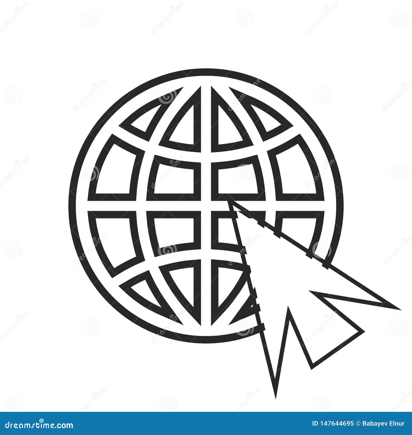 Go To Web Icon In Trendy Flat Style Isolated On Grey Background Website Pictogram Internet Symbol For Your Web Site Design Logo Illustration Stock Illustration Du Background Symbol