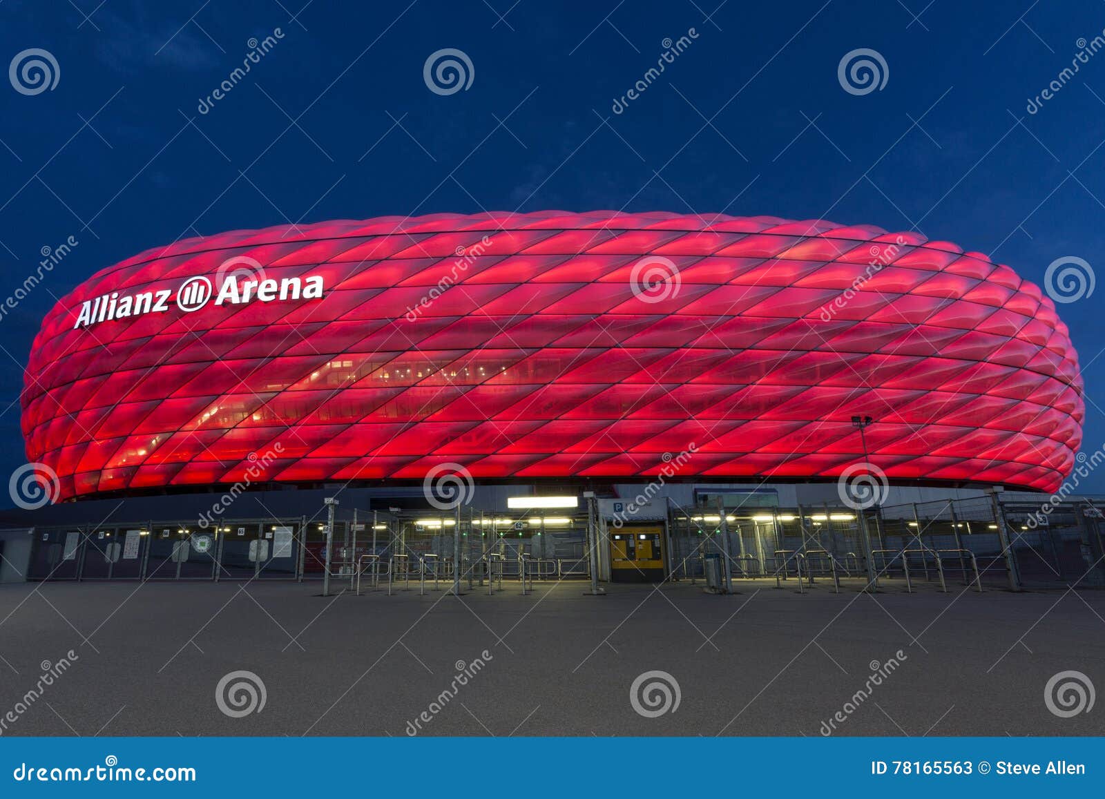 The Allianz Arena in Munich, Germany. The arena has been the home arena