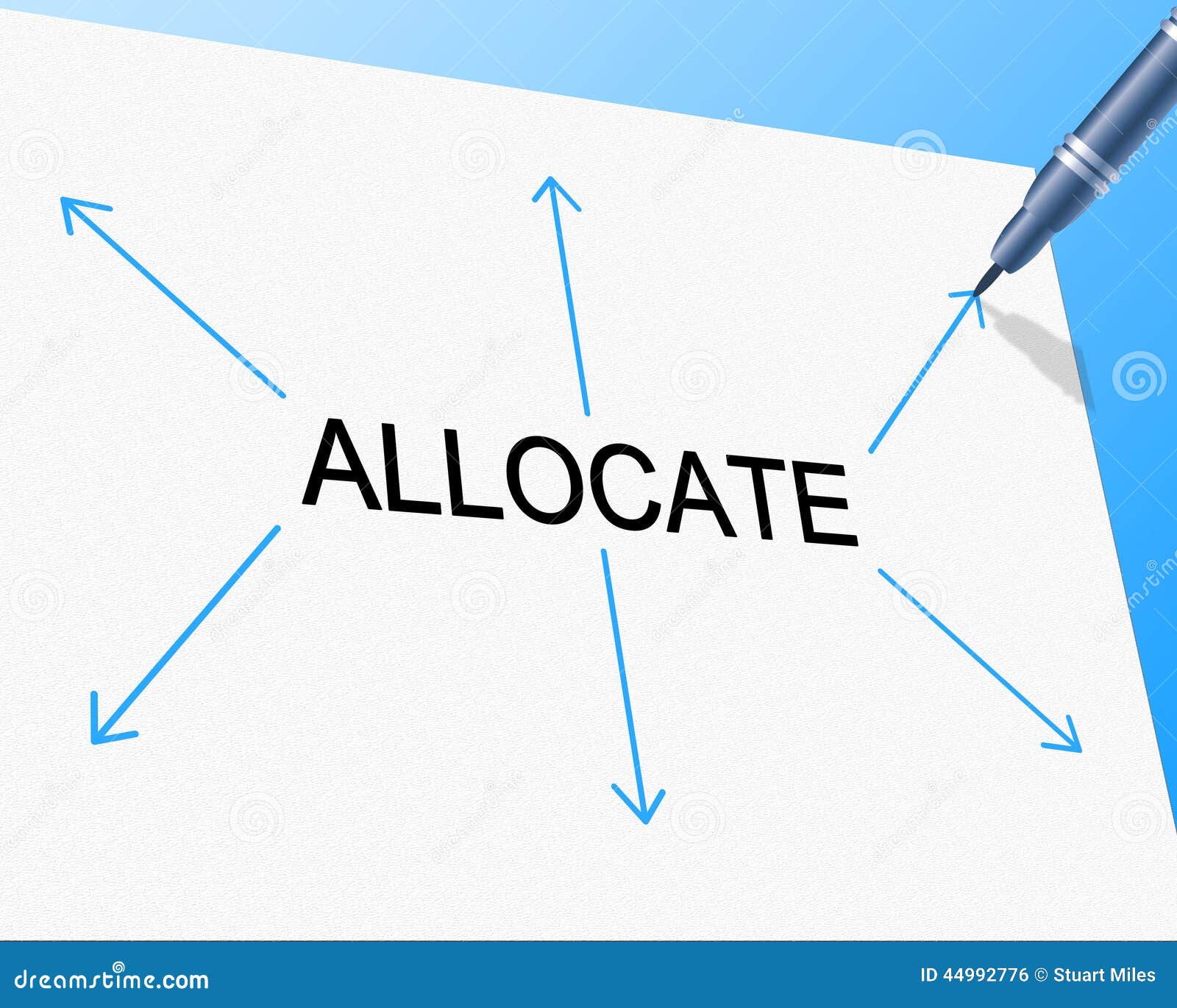 Allocation Allocate Represents Give Out and Allocating Stock