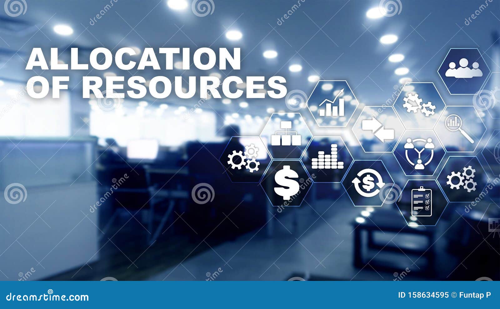 allocation of resources concept. strategic planning. mixed media. abstract business background. financial technology and