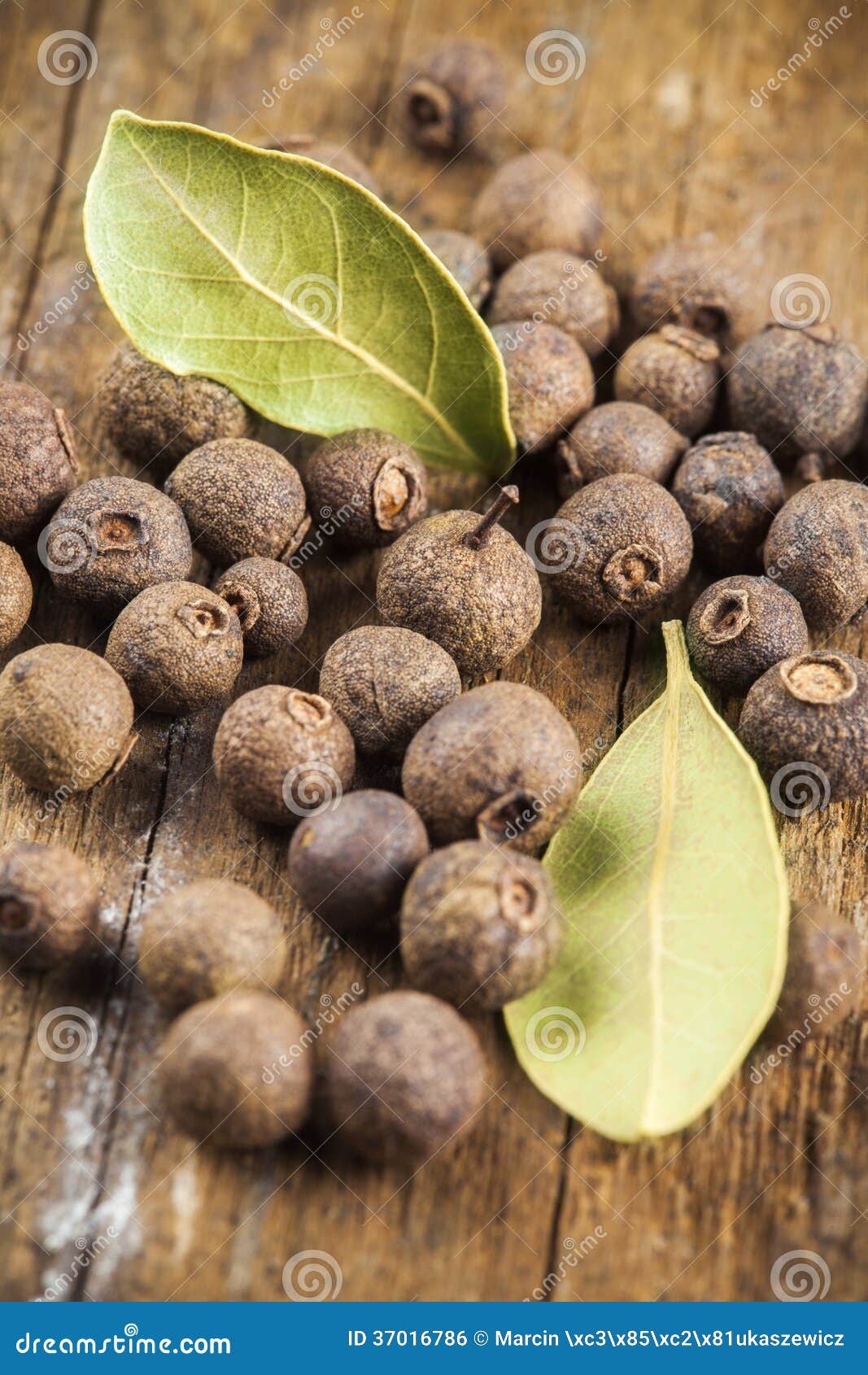 Allspice and Bay Leaf Arrangement Stock Photo Image of spice, spices