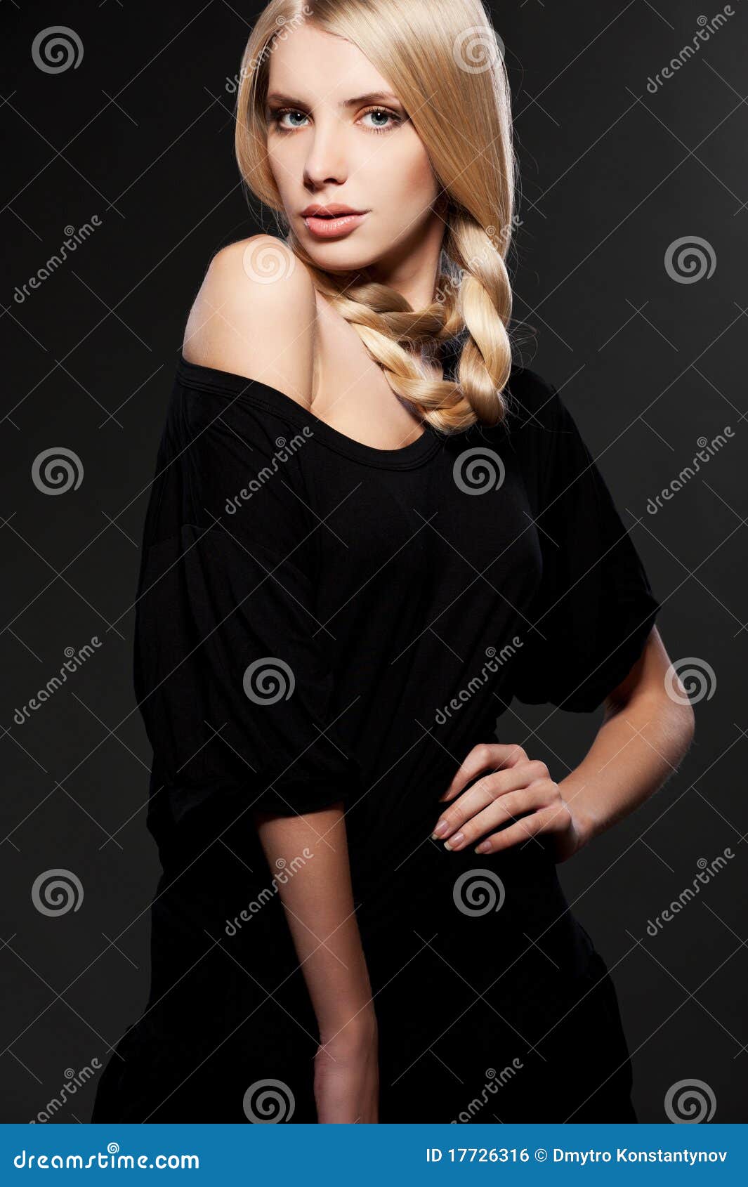 Alluring young blonde stock ph image