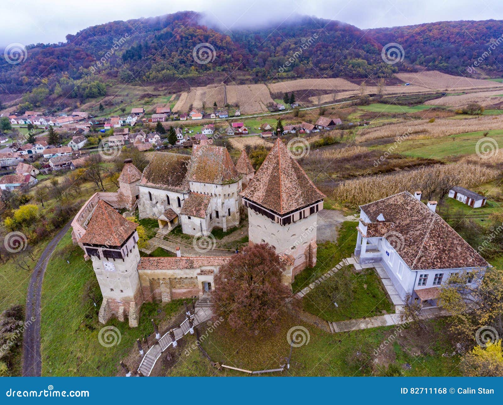 alma vii saxon fortified church in transylvania, romania. artist
