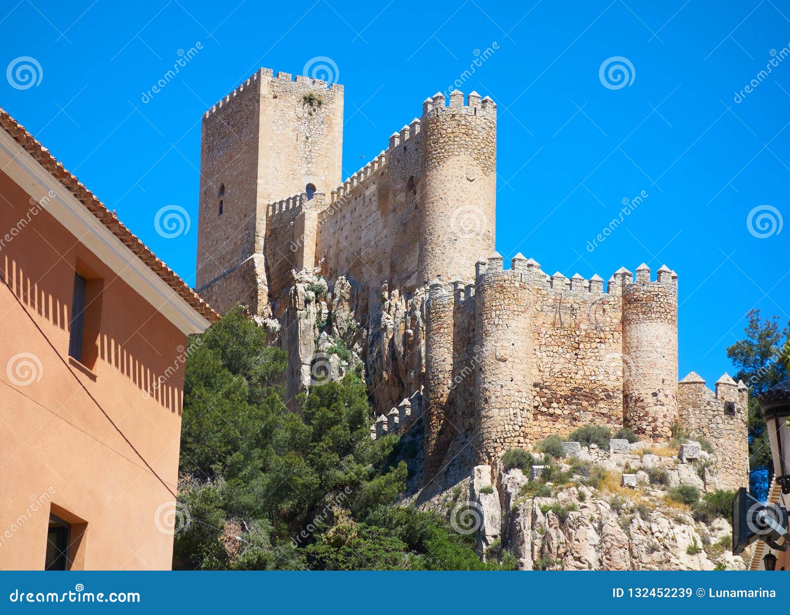almansa castle in albacete of spain
