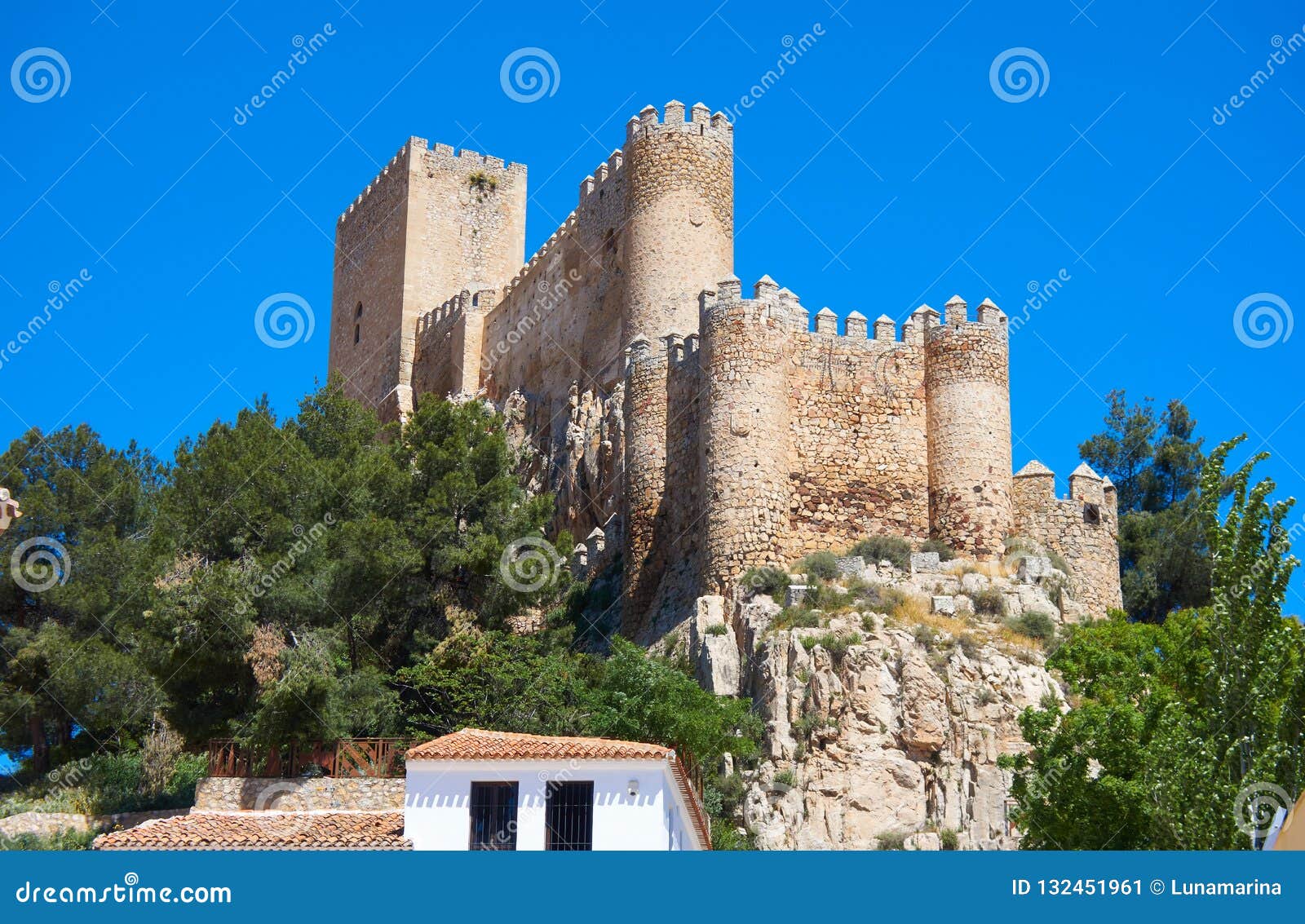 almansa castle in albacete of spain