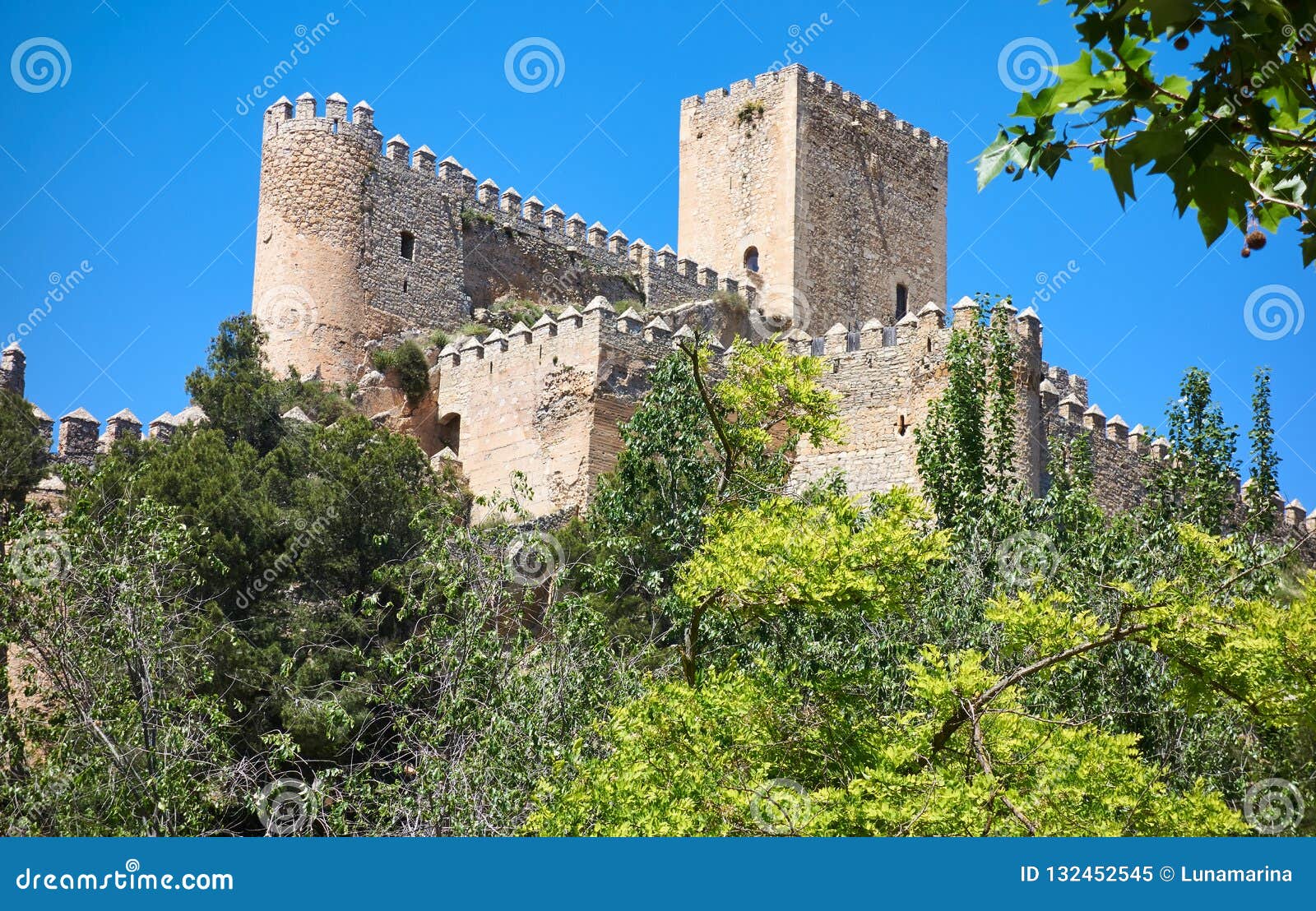 almansa castle in albacete of spain