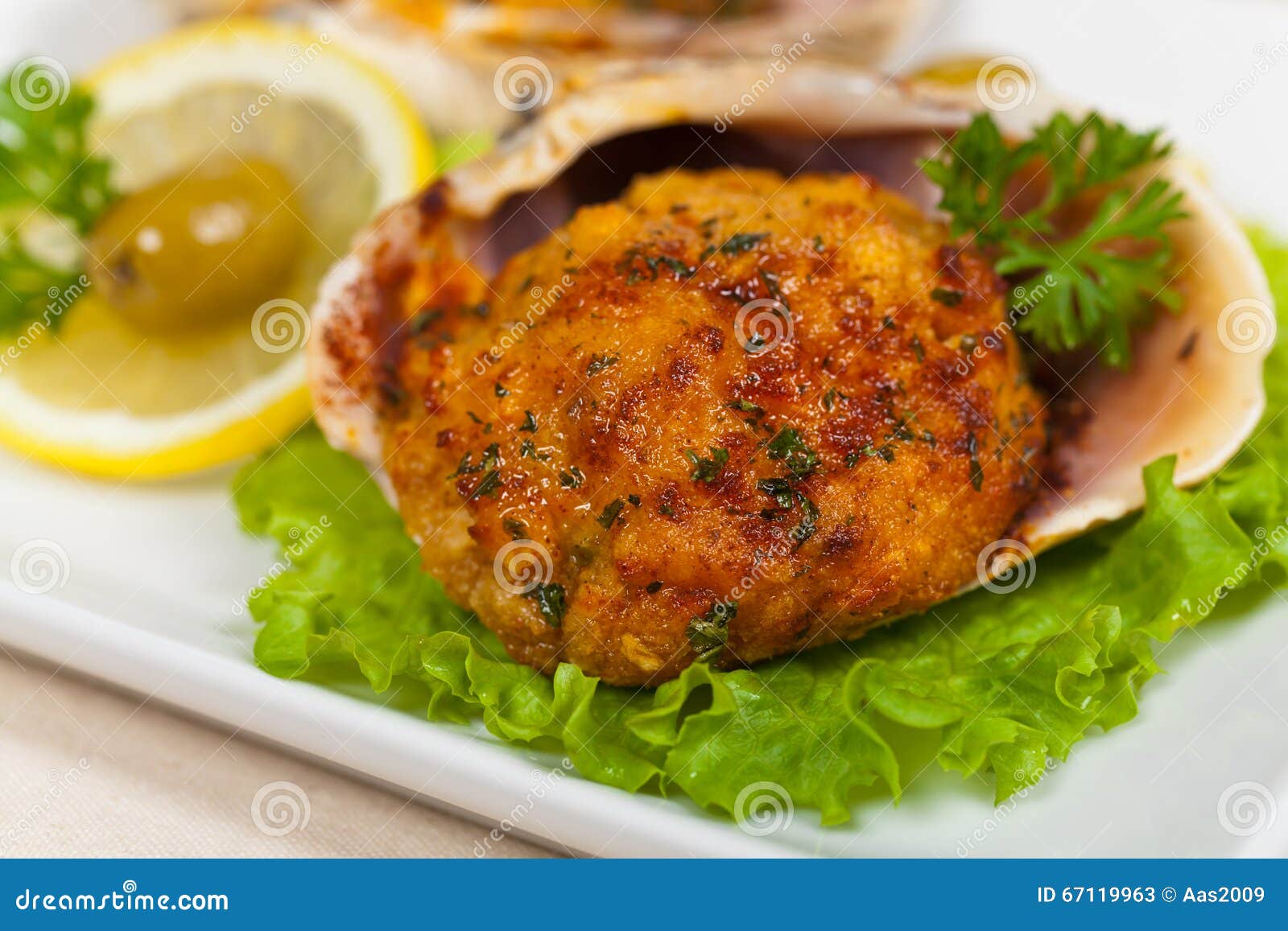 Almejas rellenas imagen de archivo. Imagen de aperitivo 67119963