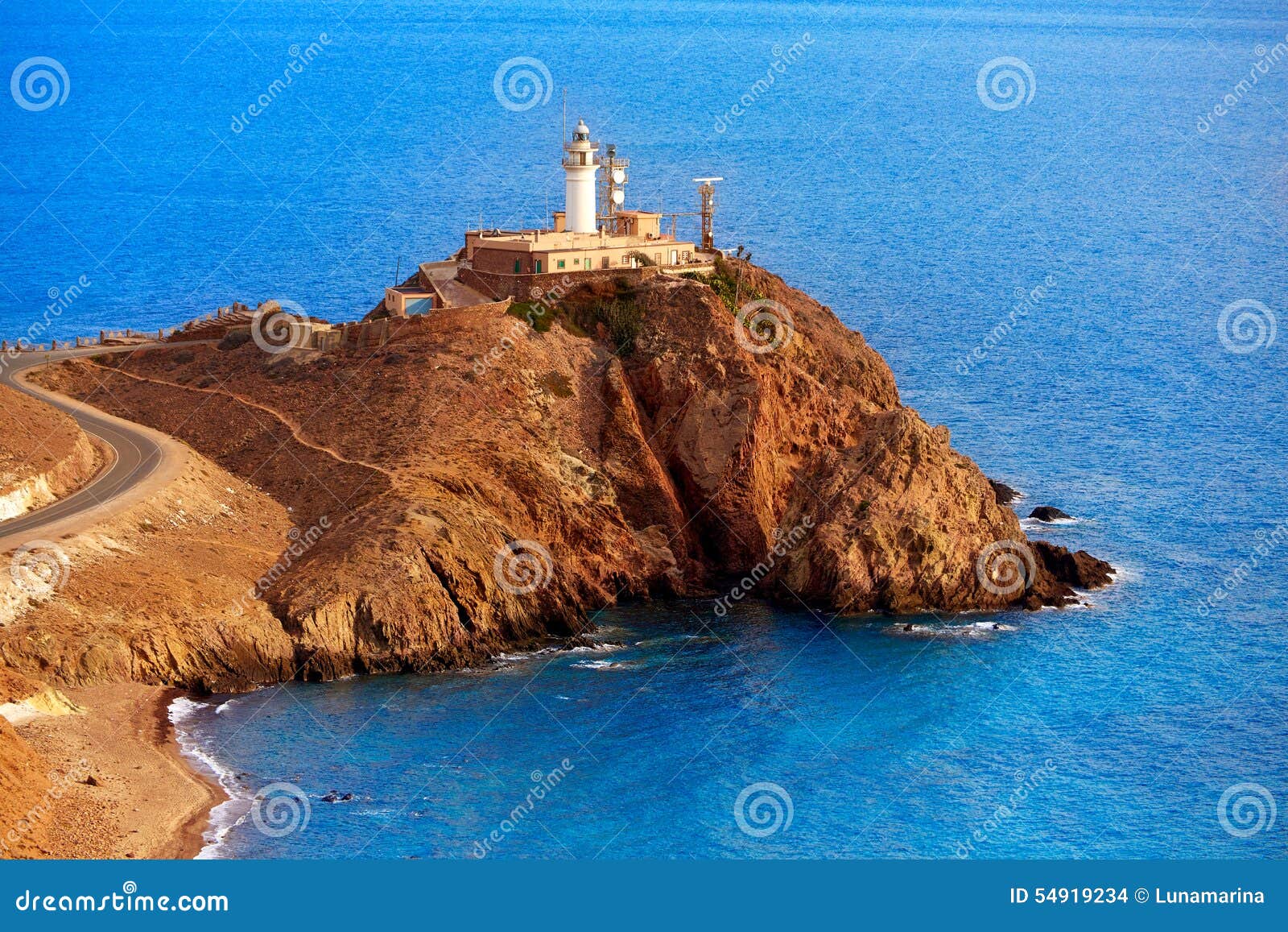 almeria cabo de gata lighthouse mediterranean spain