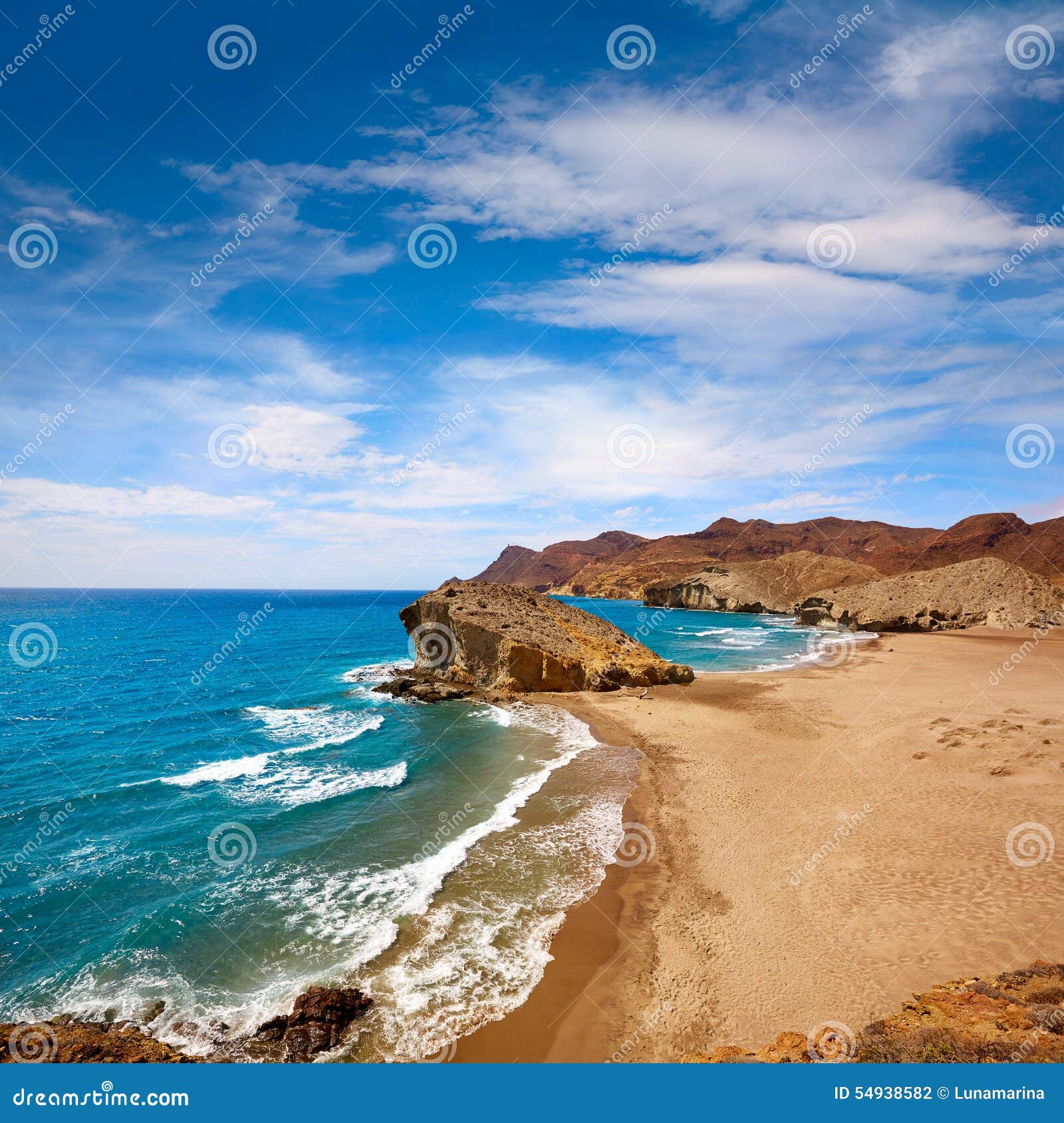 almeria playa del monsul beach at cabo de gata