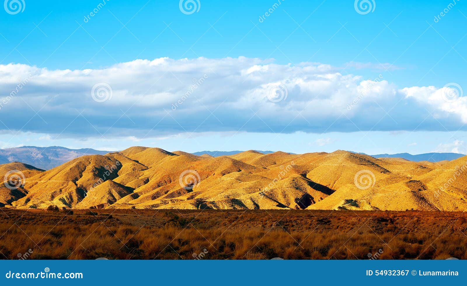 almeria tabernas desert mountains in spain
