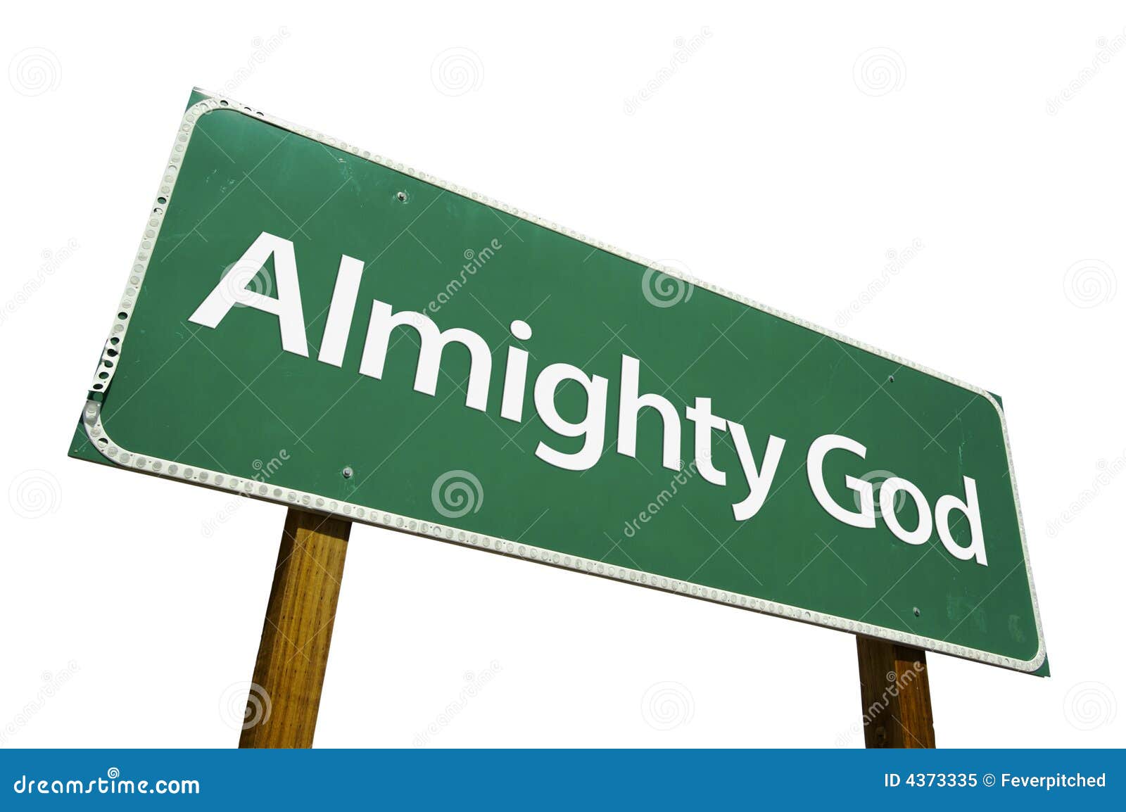 almighty god road sign