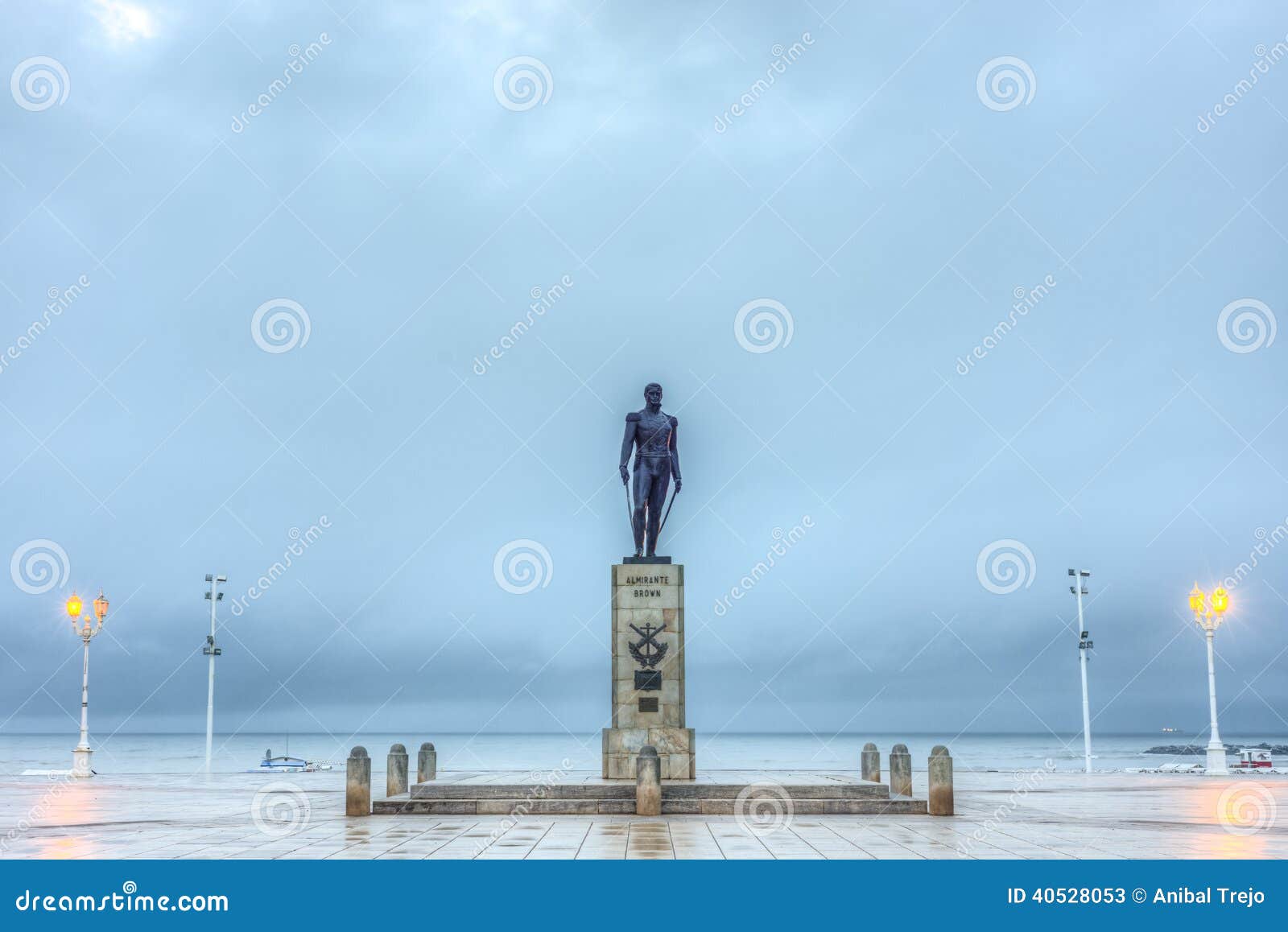 almirante brown square in mar del plata, argentina