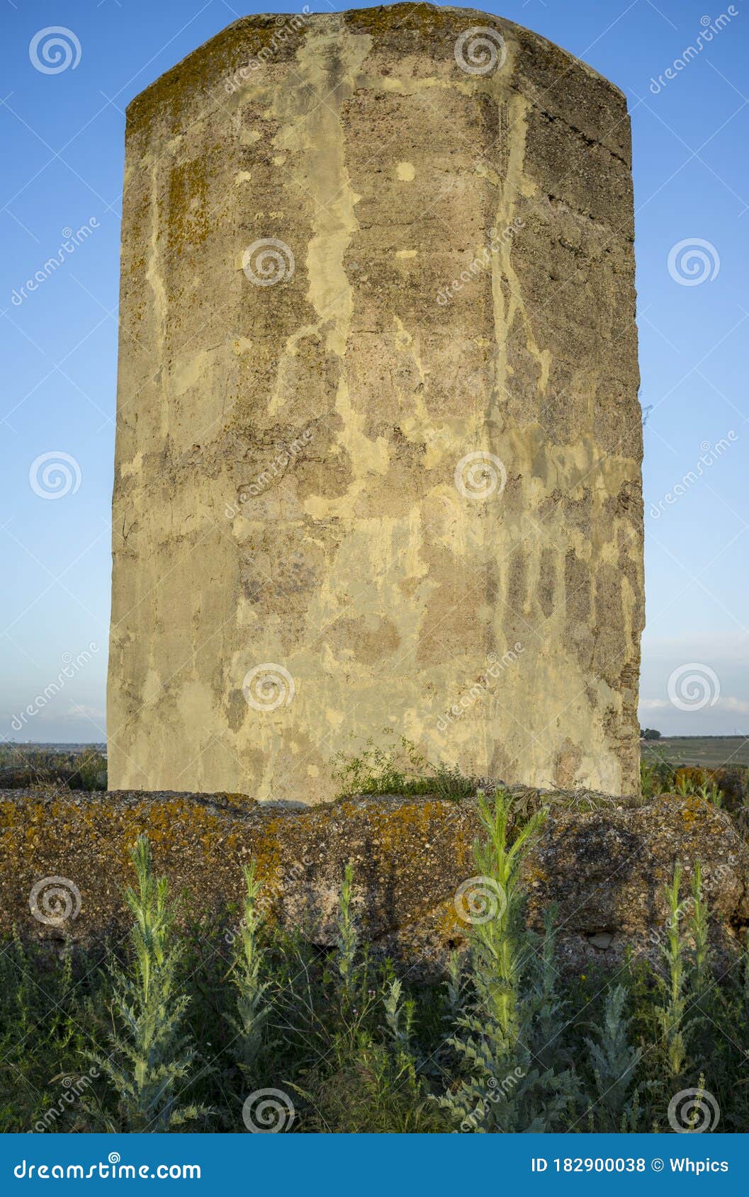 almohad watchtower of ibn marwan or los rostros, badajoz, spain